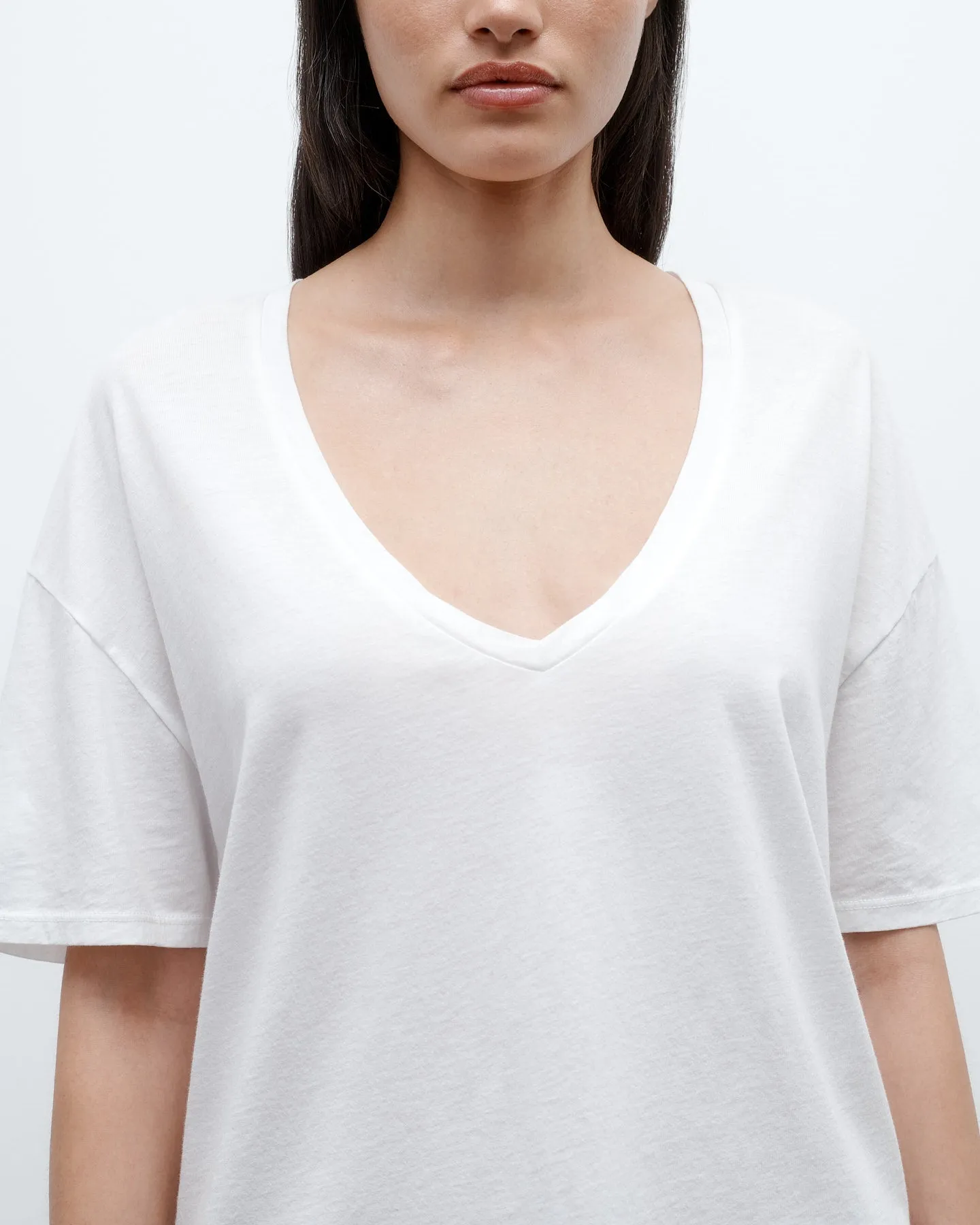 Deep V Tee in Supima Cotton sold by TWP CLOTHING product image thumbnail 5