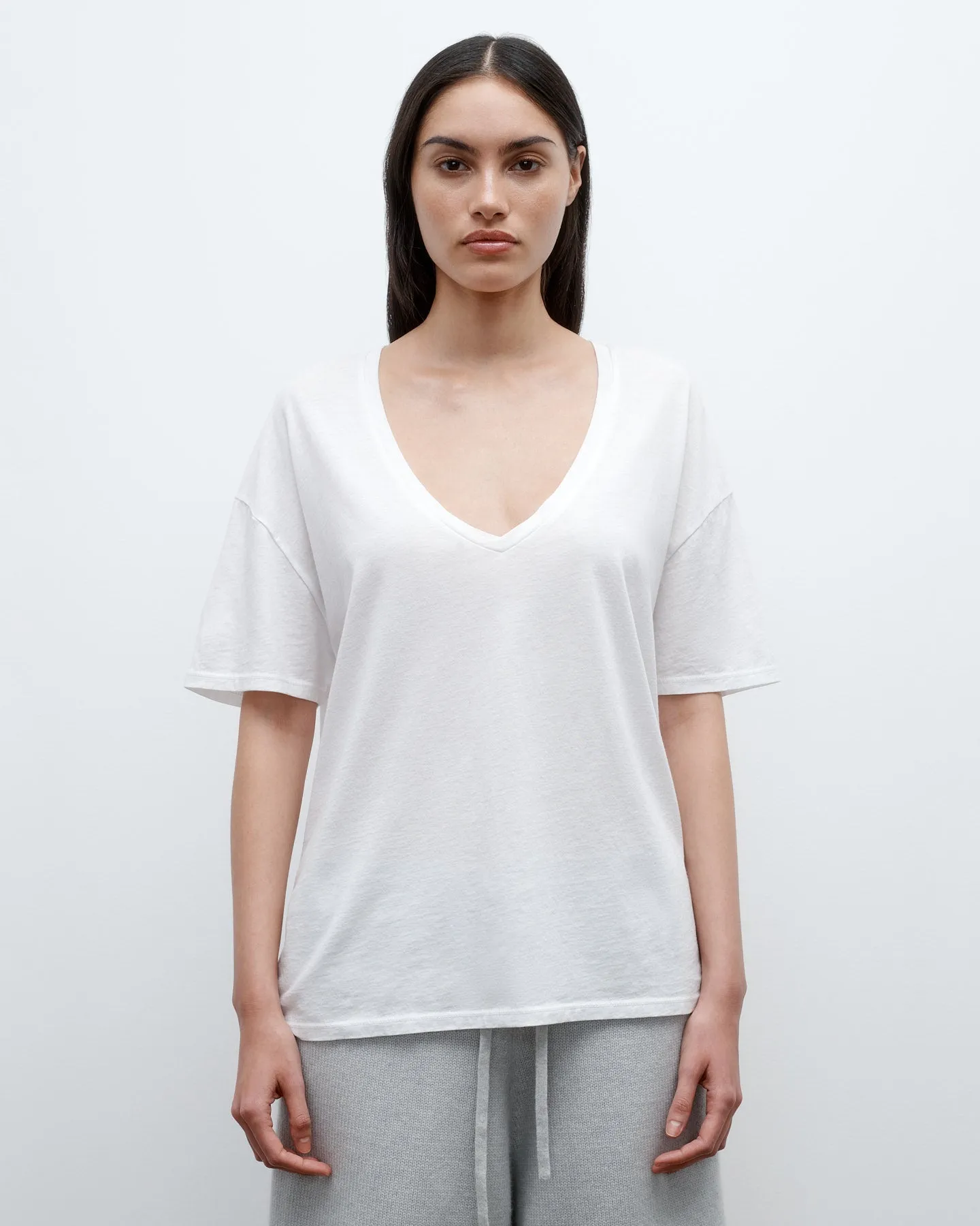 Deep V Tee in Supima Cotton sold by TWP CLOTHING product image thumbnail 2