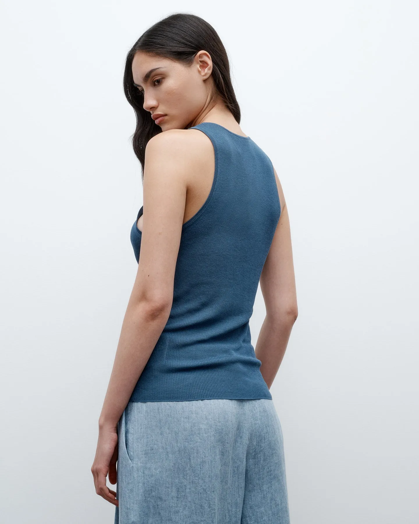 Harbor Tank in Viscose Silk sold by TWP CLOTHING product image thumbnail 4