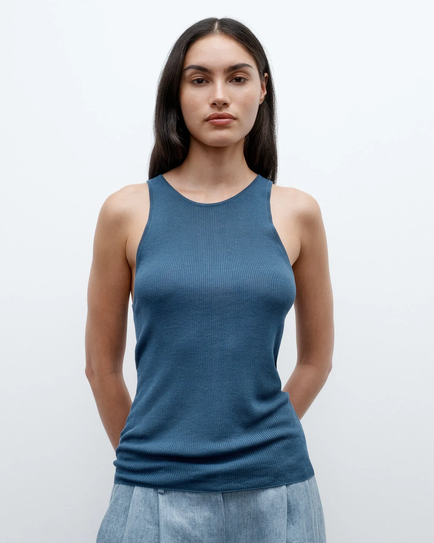Harbor Tank in Viscose Silk sold by TWP CLOTHING product image thumbnail 3