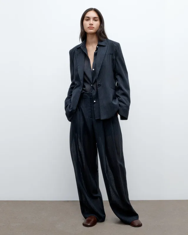 Unlined Husband Blazer in Wool Voile sold by TWP CLOTHING