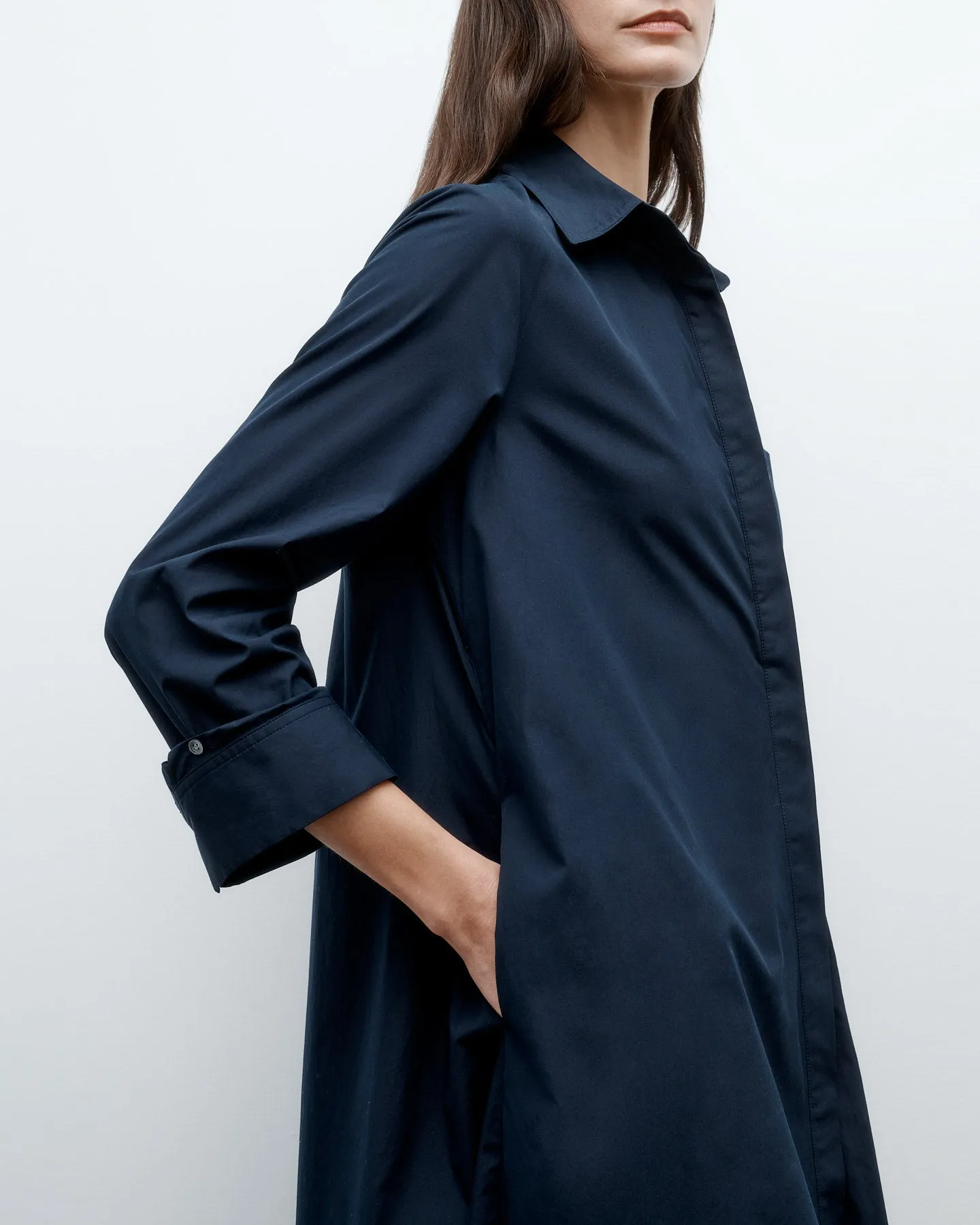 Handkerchief Midi Jenny's Gown in Vintage Washed Poplin sold by TWP CLOTHING product image thumbnail 4