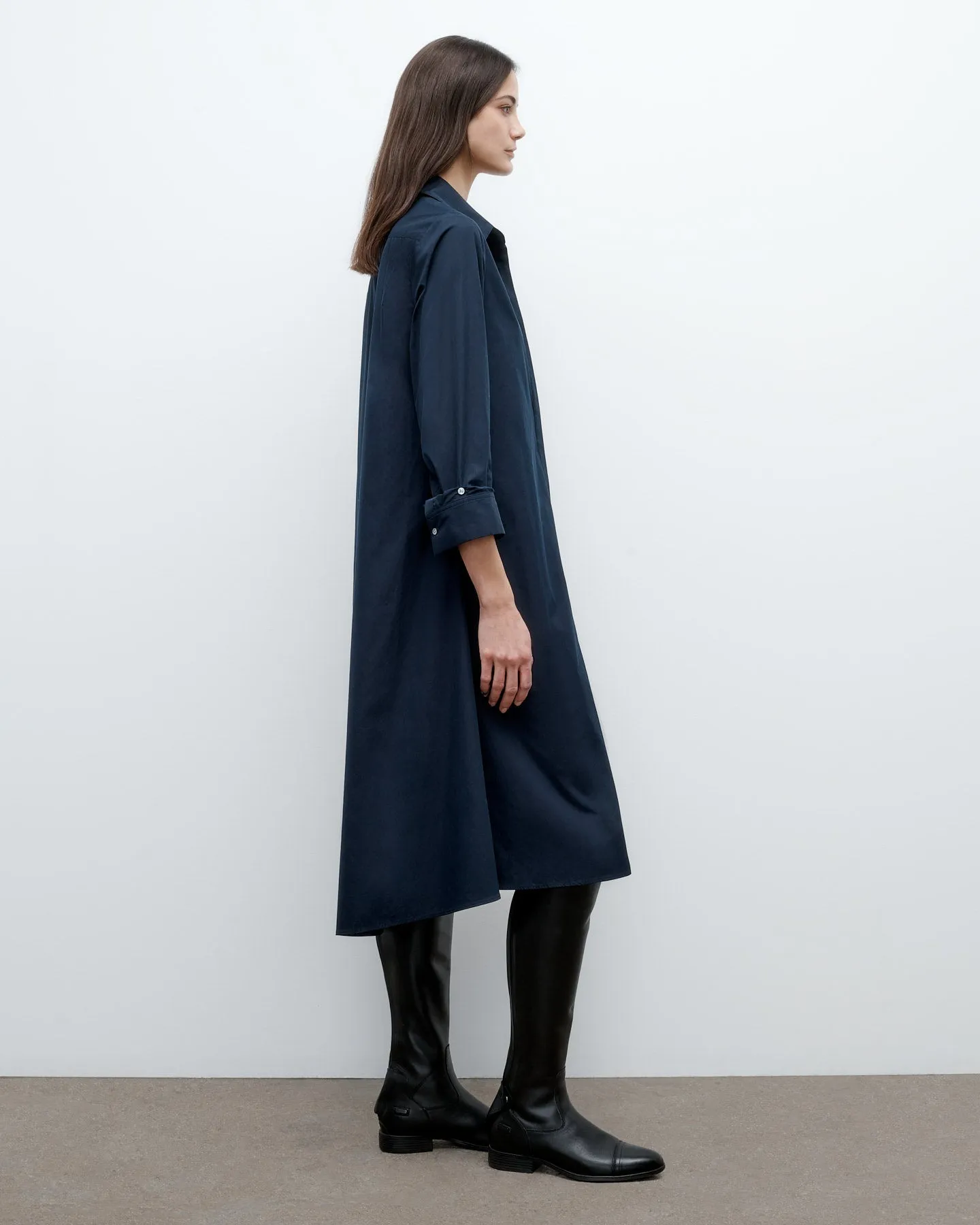 Handkerchief Midi Jenny's Gown in Vintage Washed Poplin sold by TWP CLOTHING product image thumbnail 3