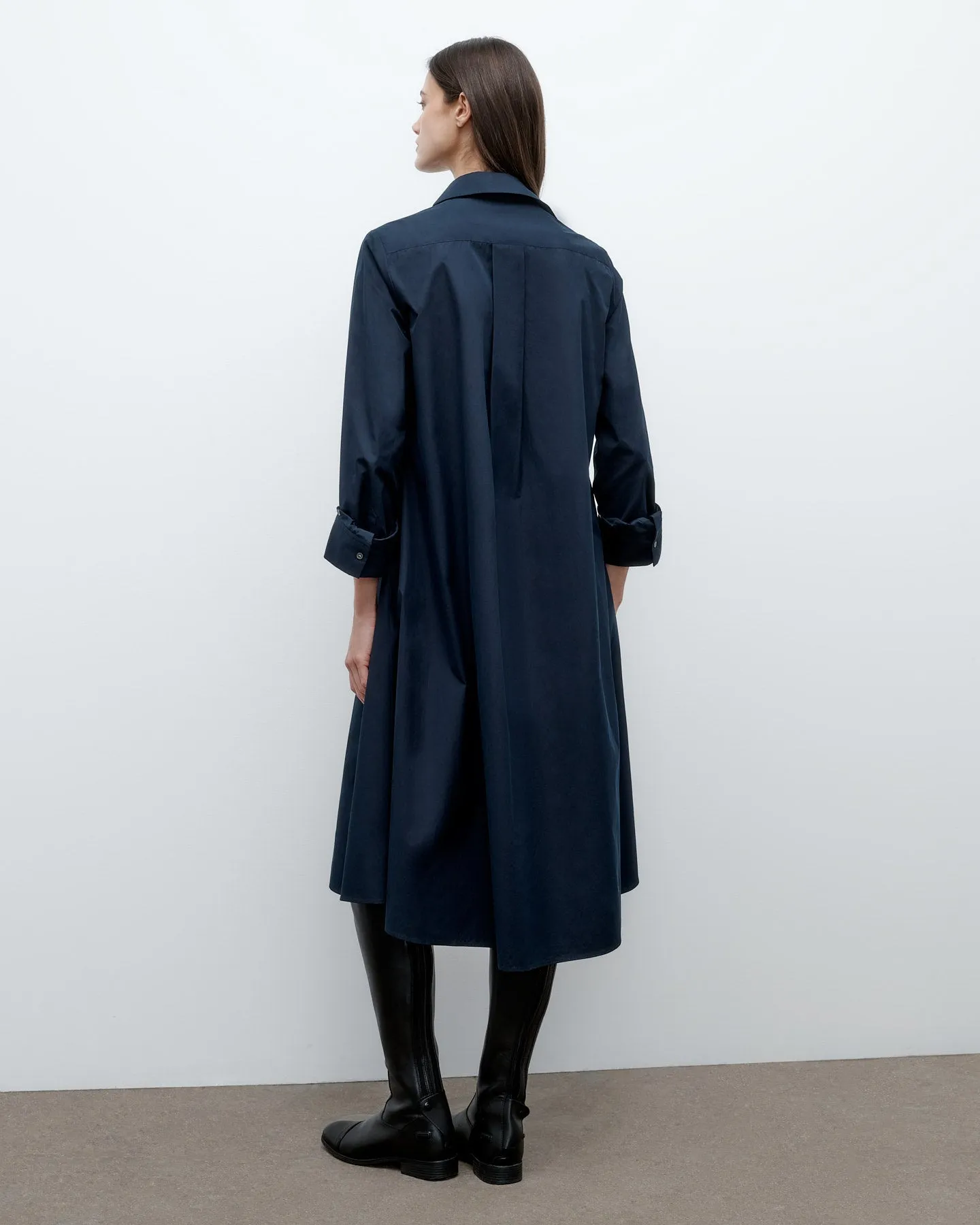 Handkerchief Midi Jenny's Gown in Vintage Washed Poplin sold by TWP CLOTHING product image thumbnail 5