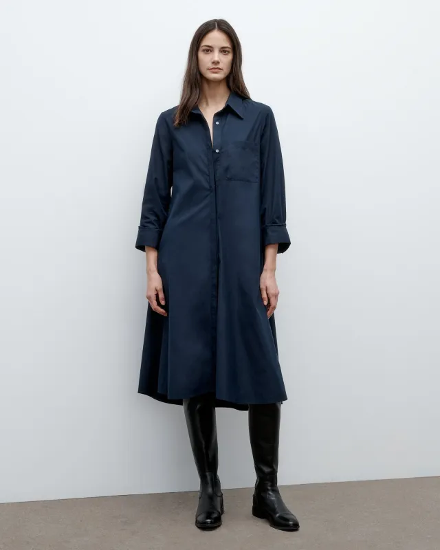 Handkerchief Midi Jenny's Gown in Vintage Washed Poplin sold by TWP CLOTHING