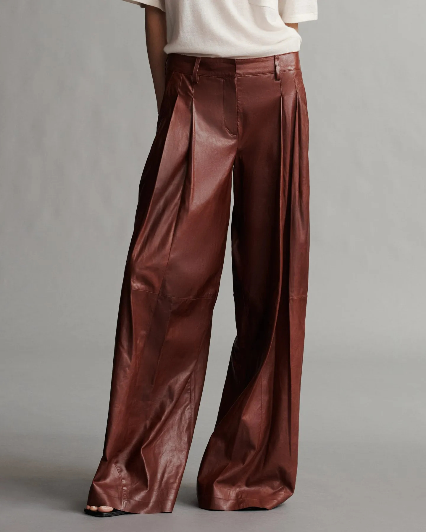 Didi Pant in Paper Leather sold by TWP CLOTHING product image thumbnail 4