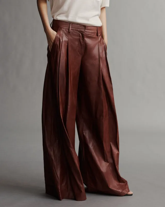 Didi Pant in Paper Leather sold by TWP CLOTHING