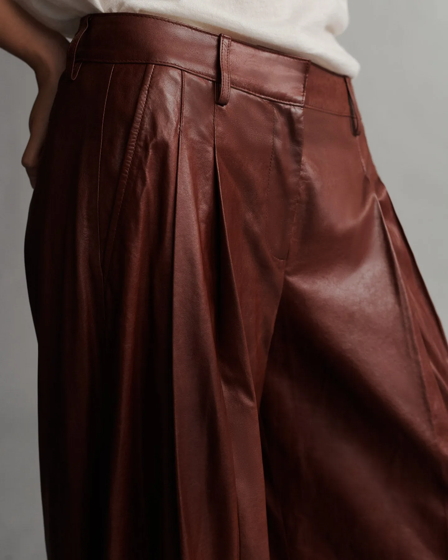 Didi Pant in Paper Leather sold by TWP CLOTHING product image thumbnail 5