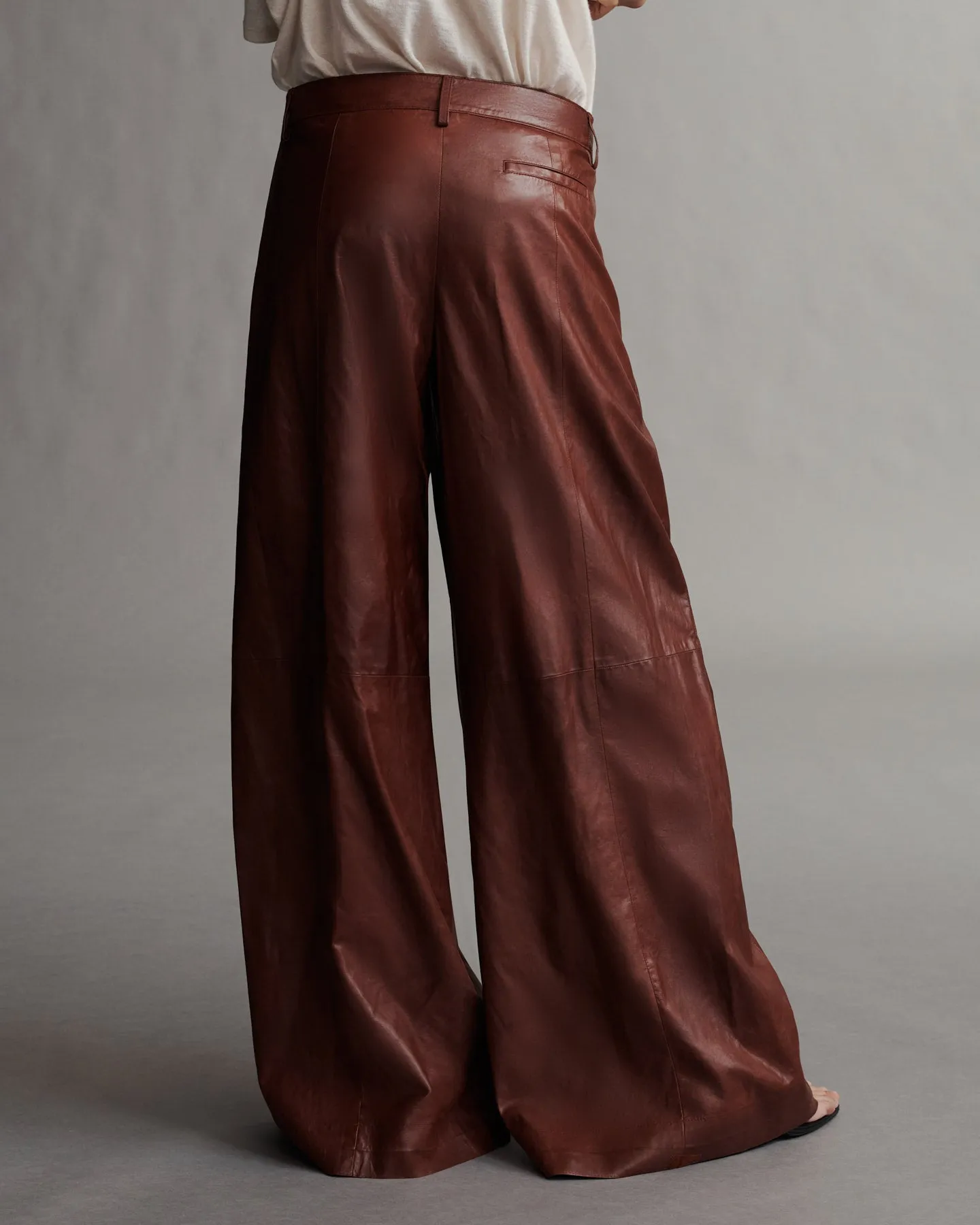 Didi Pant in Paper Leather sold by TWP CLOTHING product image thumbnail 3