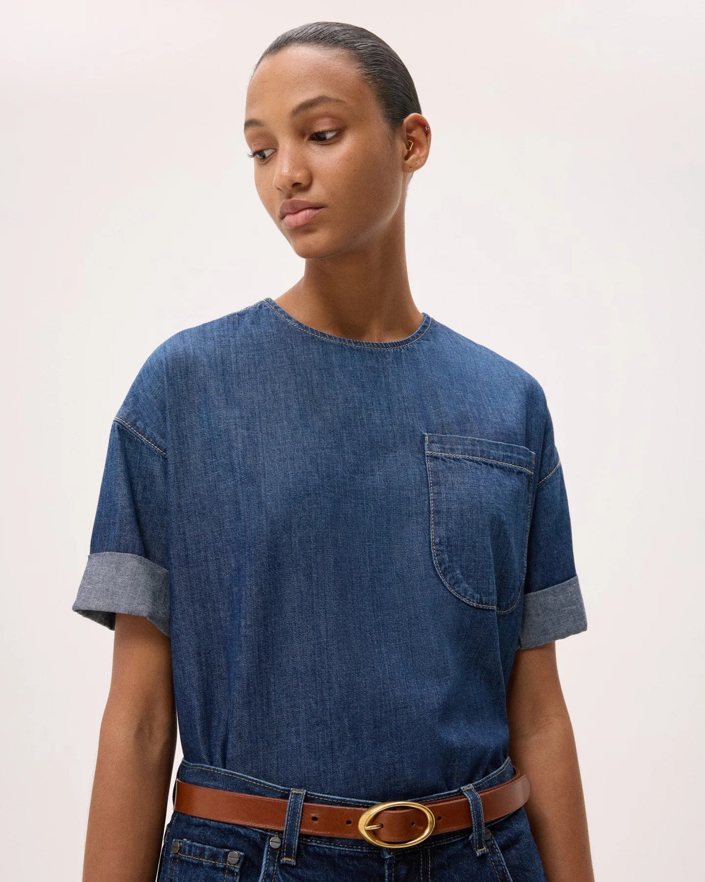 Ex T in Denim Shirting sold by TWP CLOTHING product image thumbnail 2