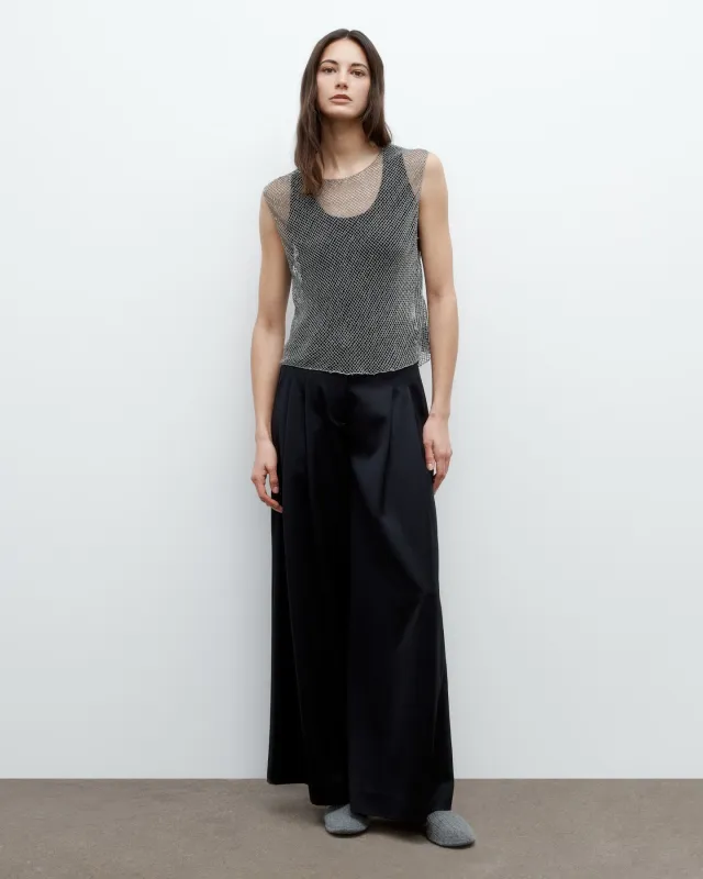 Chloe Top in Micro Bugle Beads sold by TWP CLOTHING