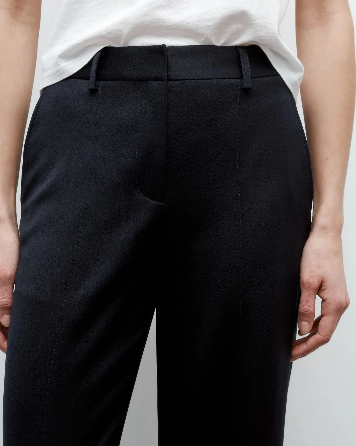 Elizabeth St. Pant in Satin Faced Wool Suiting sold by TWP CLOTHING product image thumbnail 4