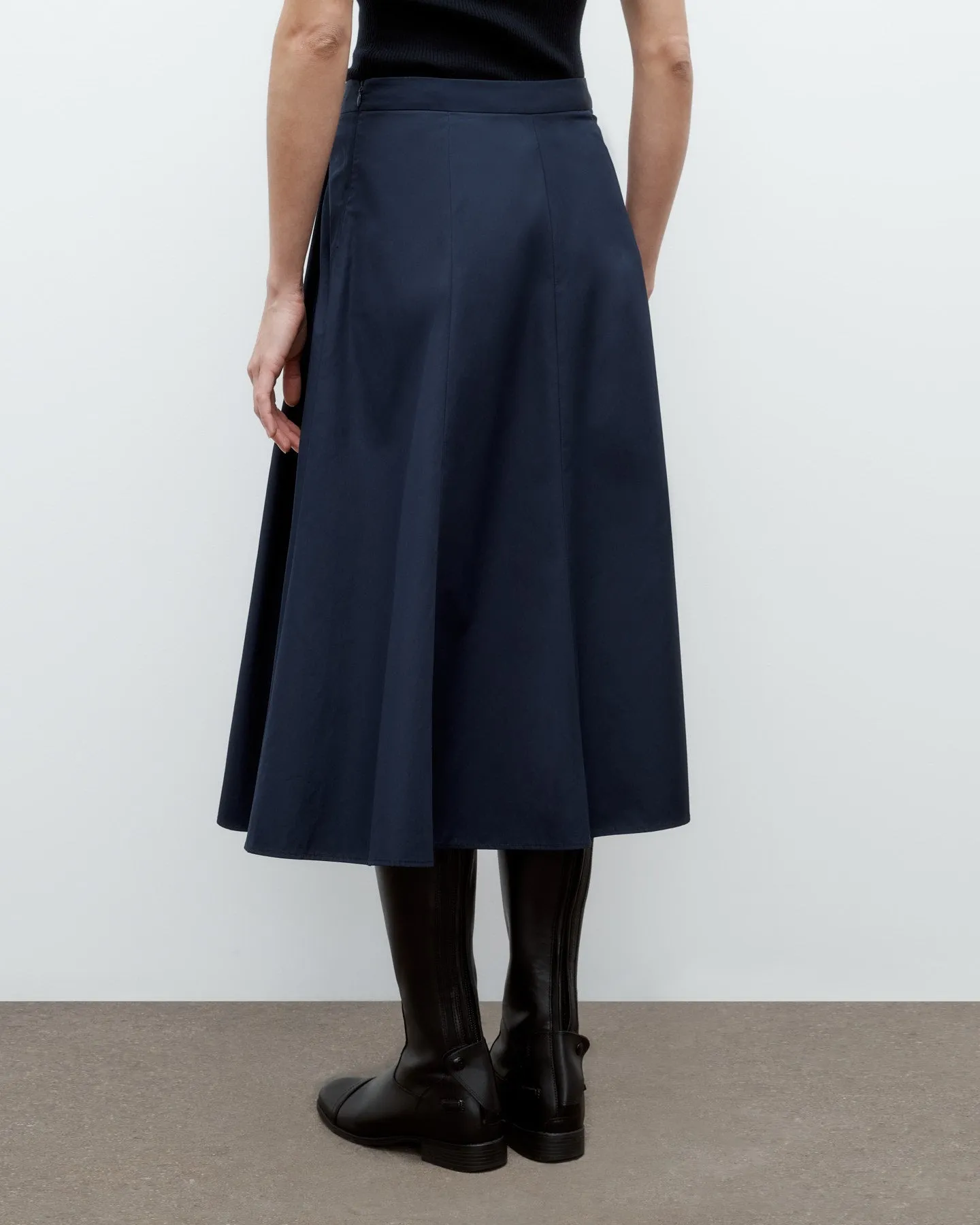Midi House Skirt in Super Compact Poplin sold by TWP CLOTHING product image thumbnail 5