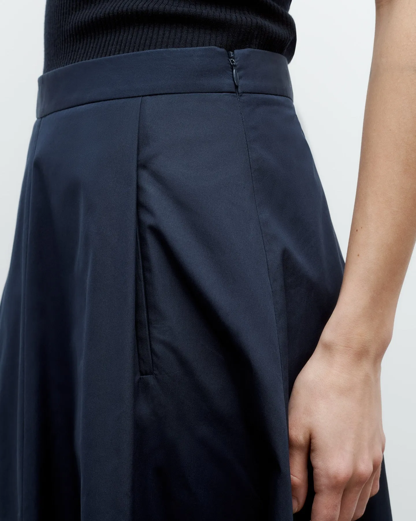 Midi House Skirt in Super Compact Poplin sold by TWP CLOTHING product image thumbnail 4