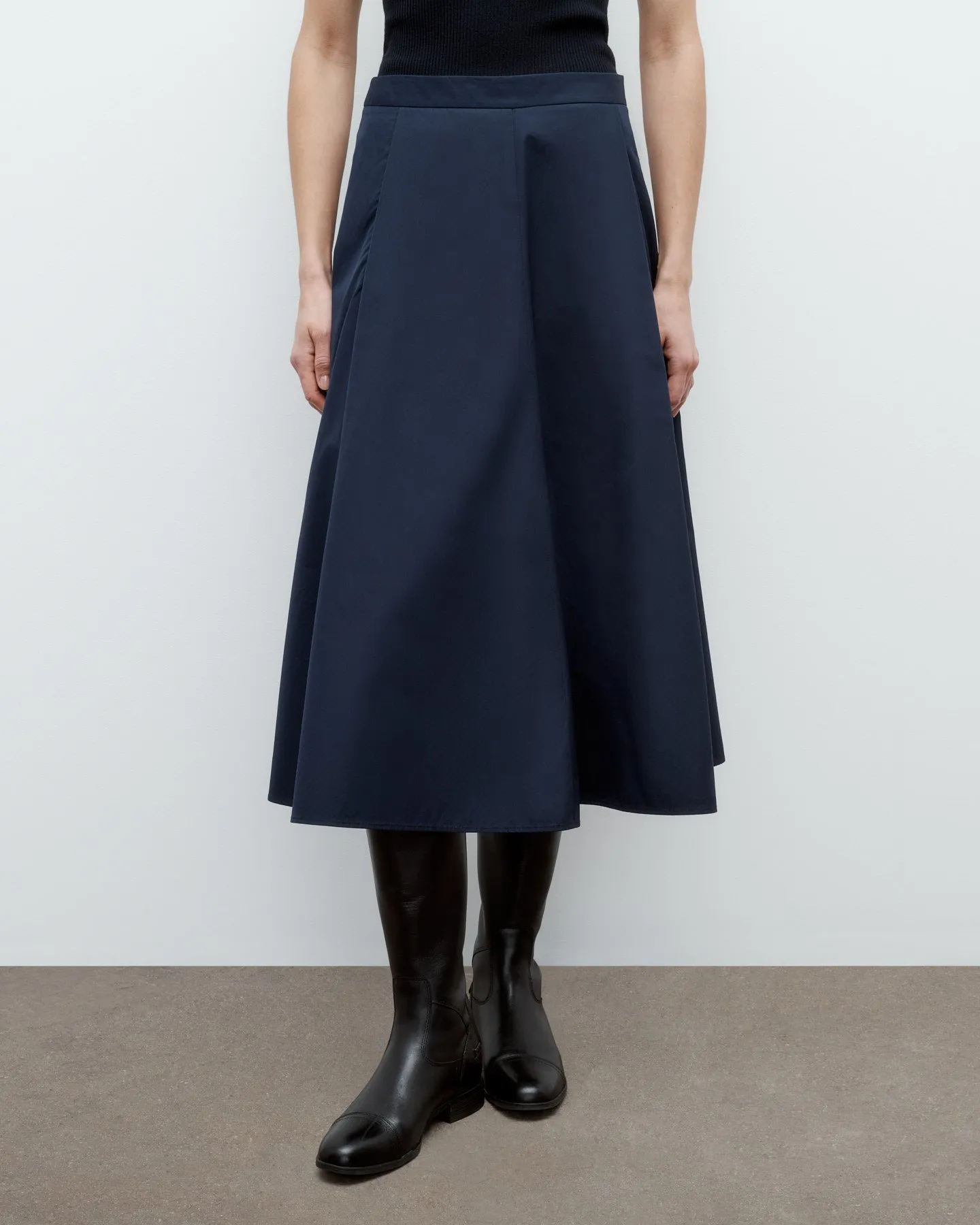 Midi House Skirt in Super Compact Poplin sold by TWP CLOTHING product image thumbnail 2