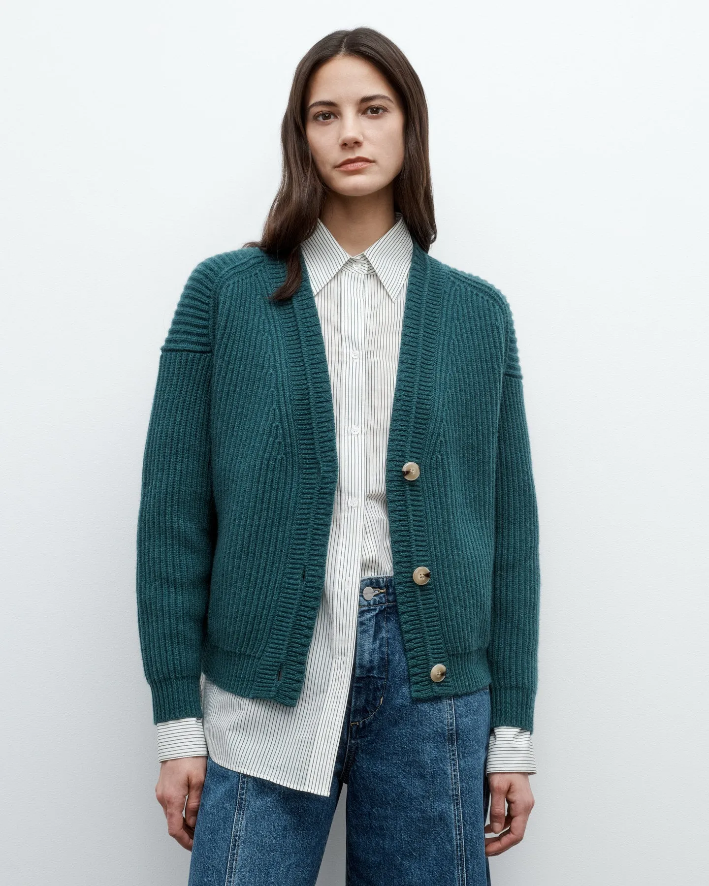 Cardi in Italian Cashmere sold by TWP CLOTHING