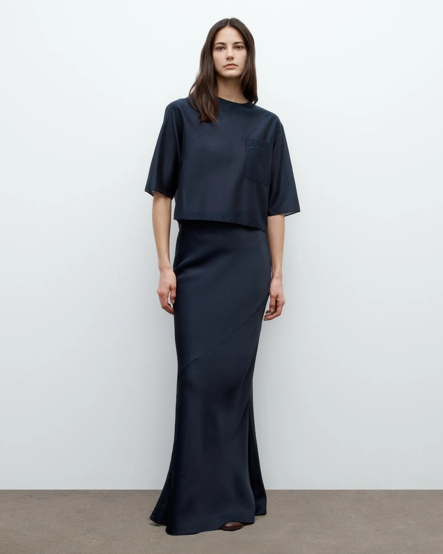 My Endless Love Skirt in Coated Viscose Linen sold by TWP CLOTHING