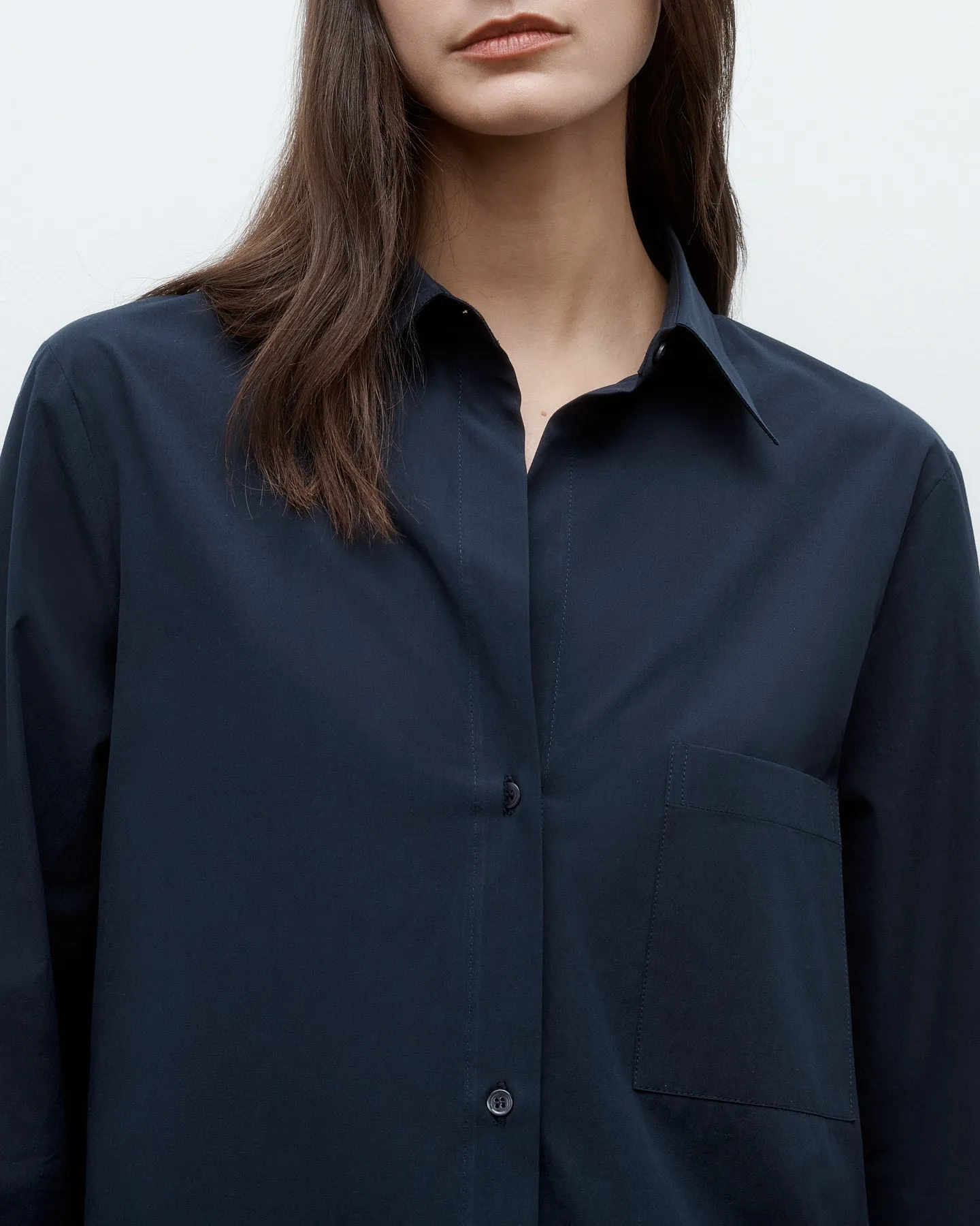 Next Morning Shirt in Cotton Poplin sold by TWP CLOTHING