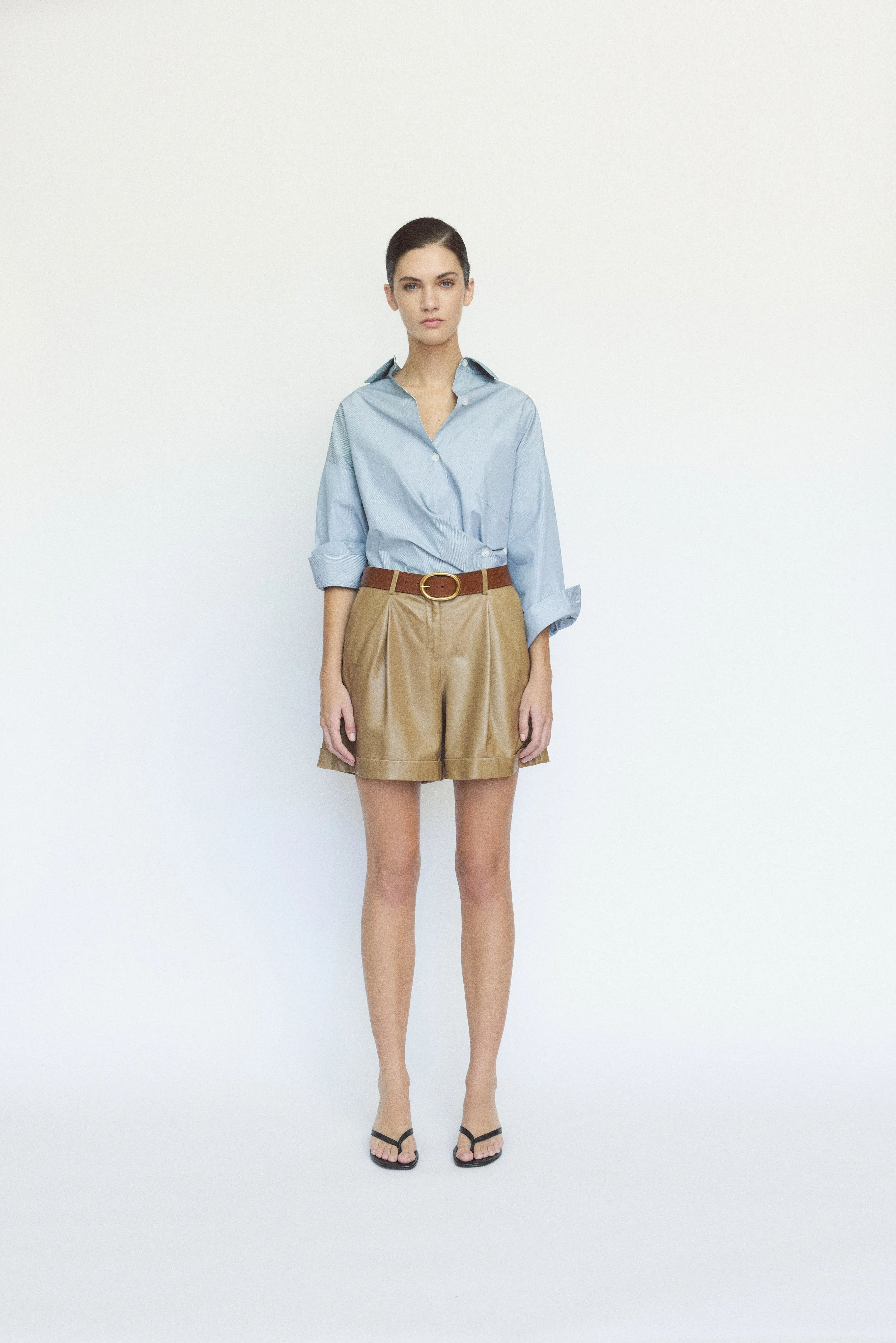 Cisco Beach Short in Paper Leather sold by TWP CLOTHING