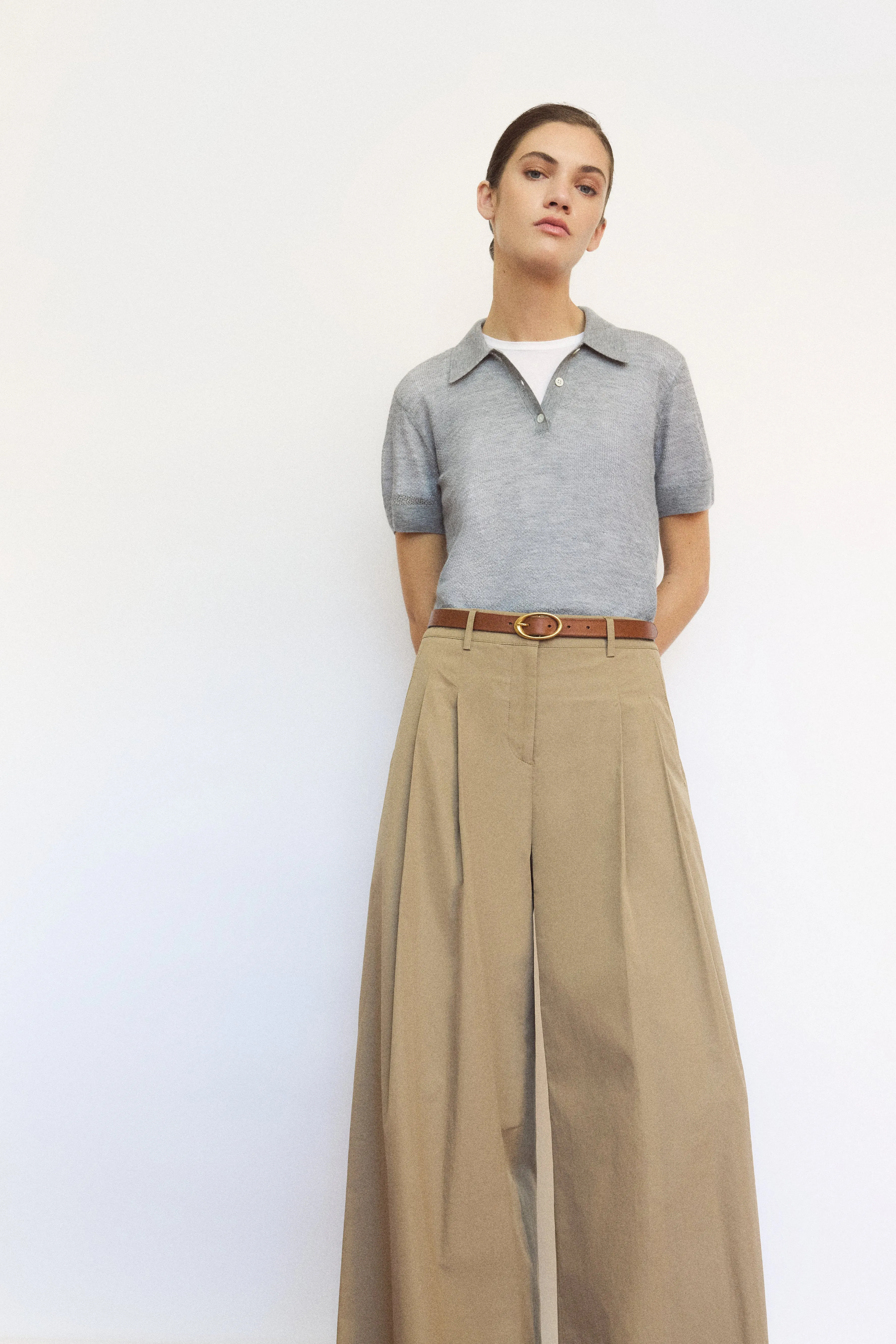 Gauze Polo in Superfine Cashmere sold by TWP CLOTHING