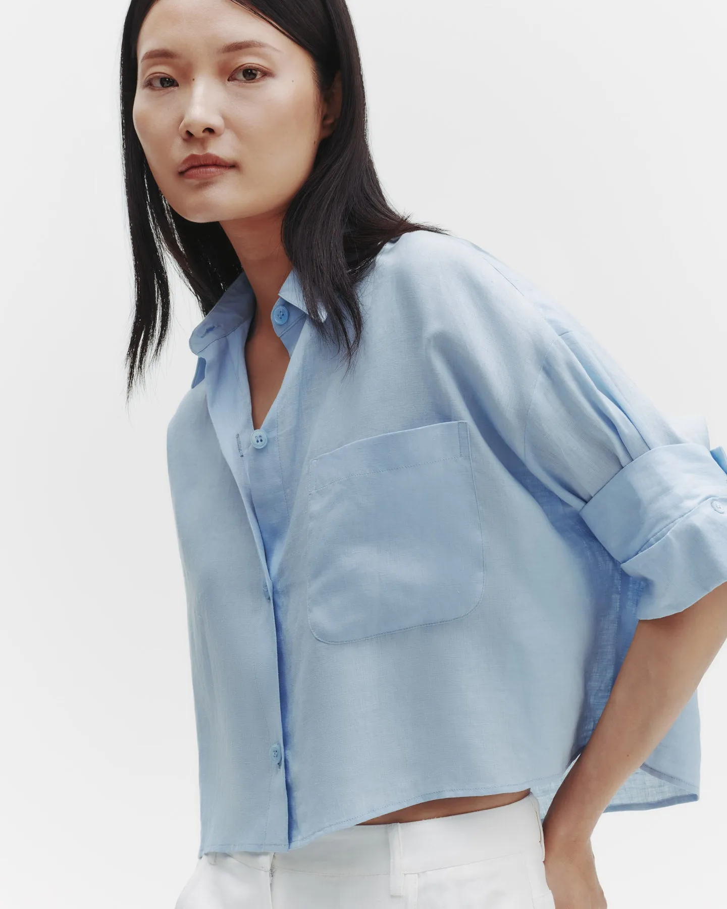 Next Ex Shirt in Delave Linen sold by TWP CLOTHING