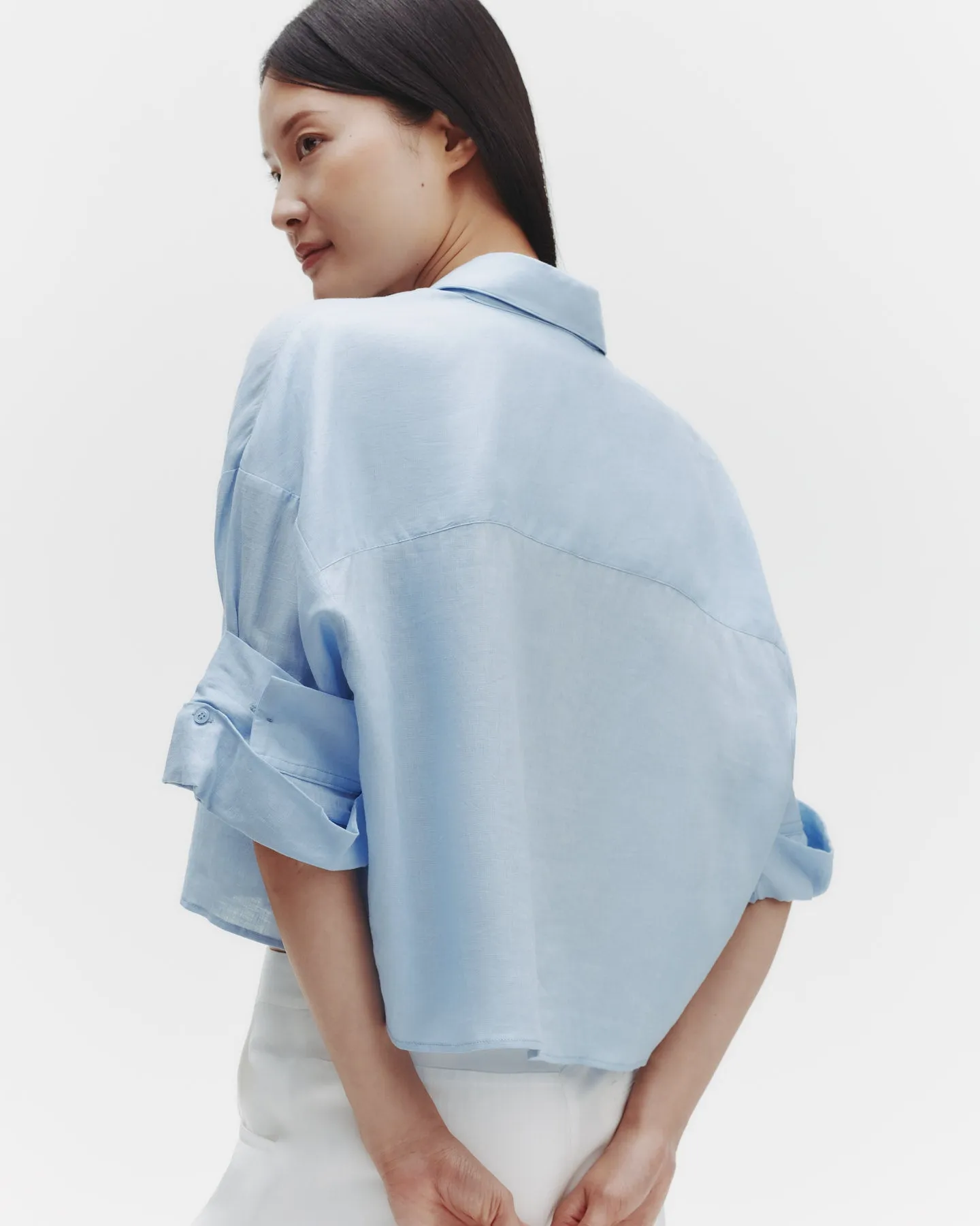 Next Ex Shirt in Delave Linen sold by TWP CLOTHING product image thumbnail 4