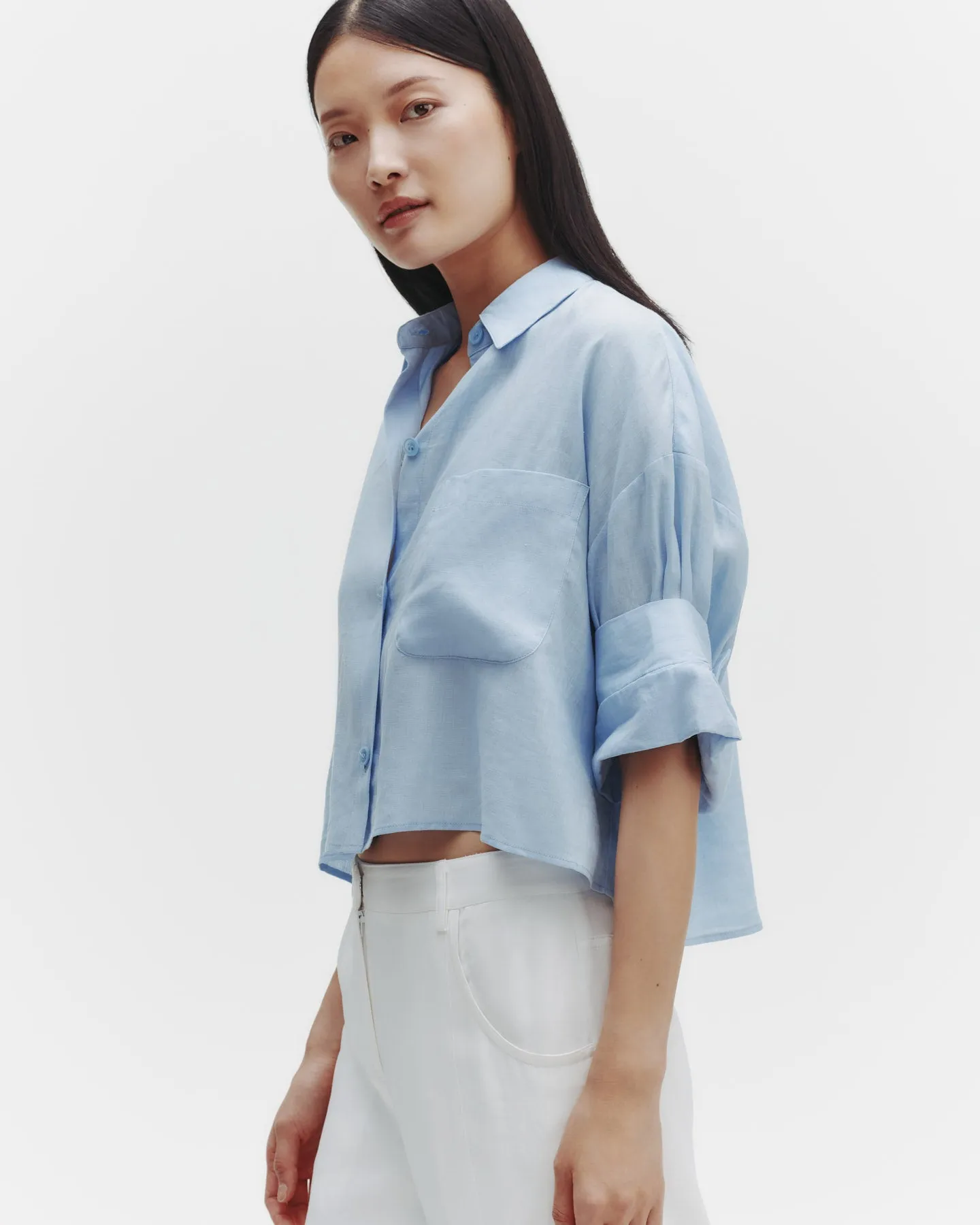 Next Ex Shirt in Delave Linen sold by TWP CLOTHING product image thumbnail 3