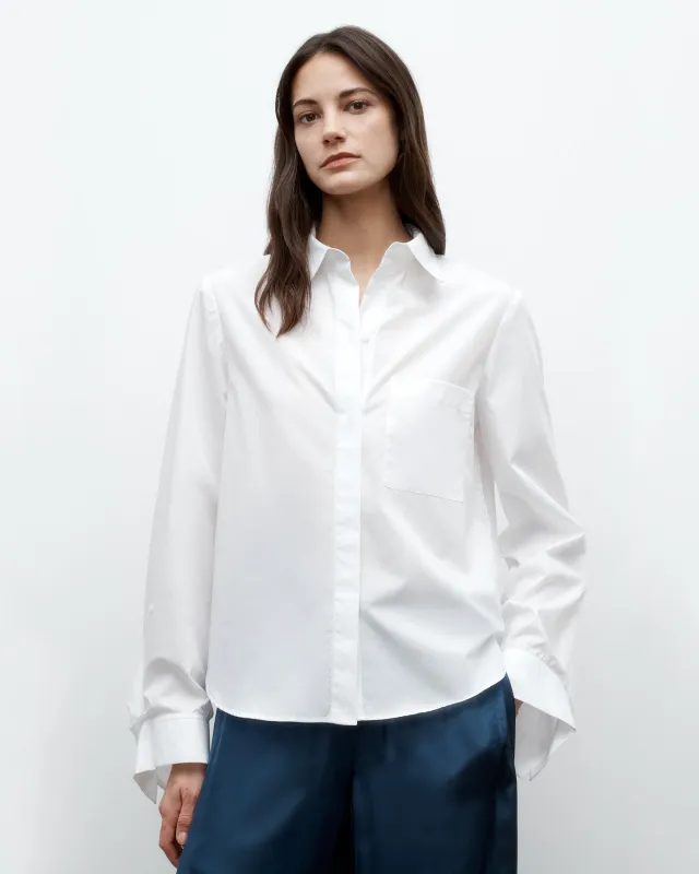 E.B Shirt in Vintage Washed Poplin sold by TWP CLOTHING