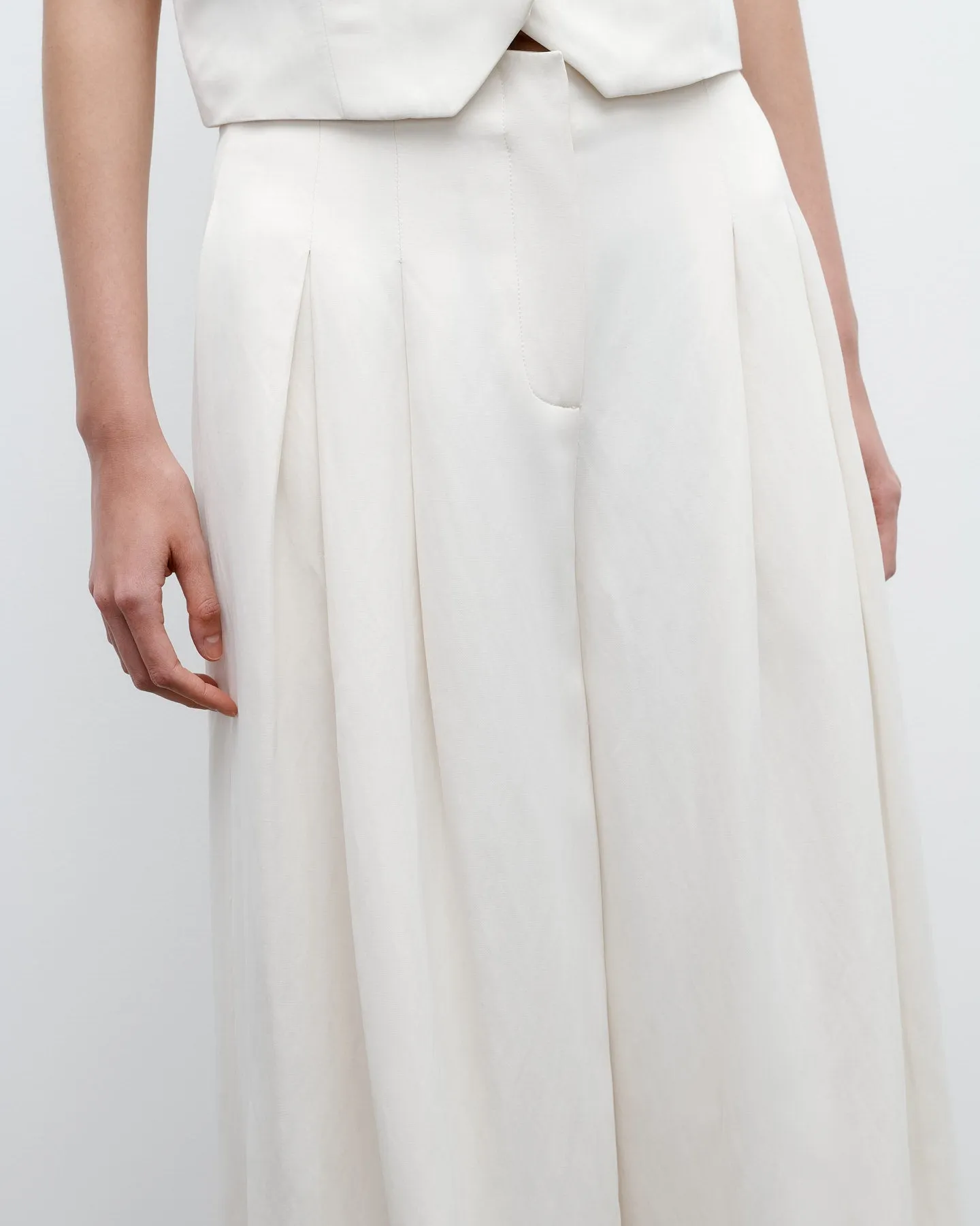 Drew Pant in Coated Viscose Linen sold by TWP CLOTHING product image thumbnail 3