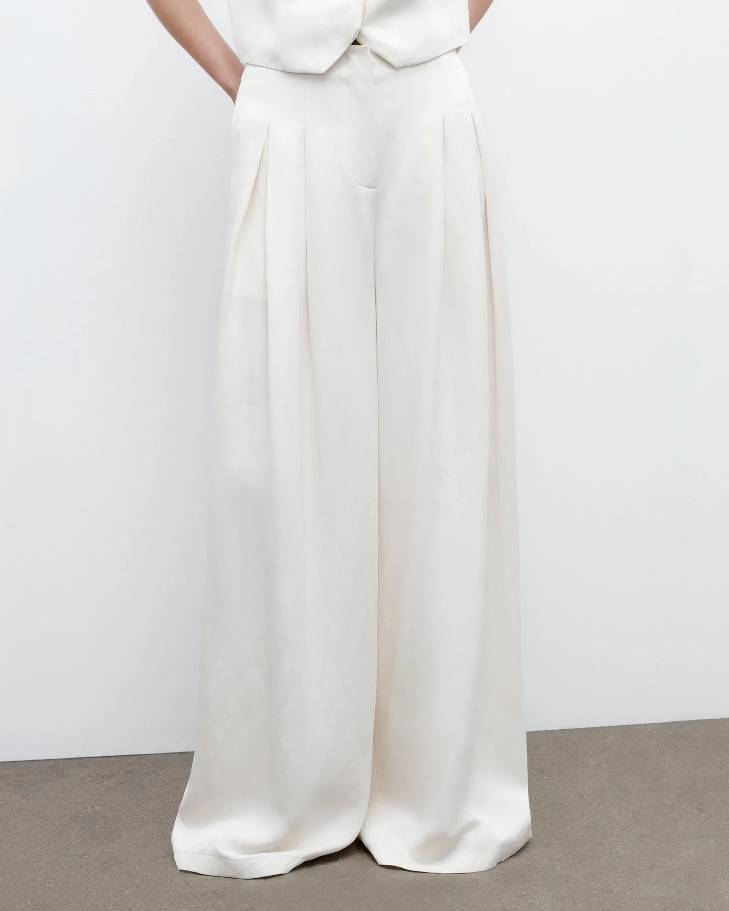 Drew Pant in Coated Viscose Linen sold by TWP CLOTHING product image thumbnail 2