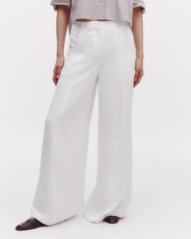 Dee's Trouser in Coated Viscose Linen sold by TWP CLOTHING