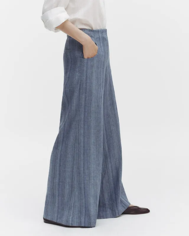 Demie Pant in Linen Gabardine sold by TWP CLOTHING