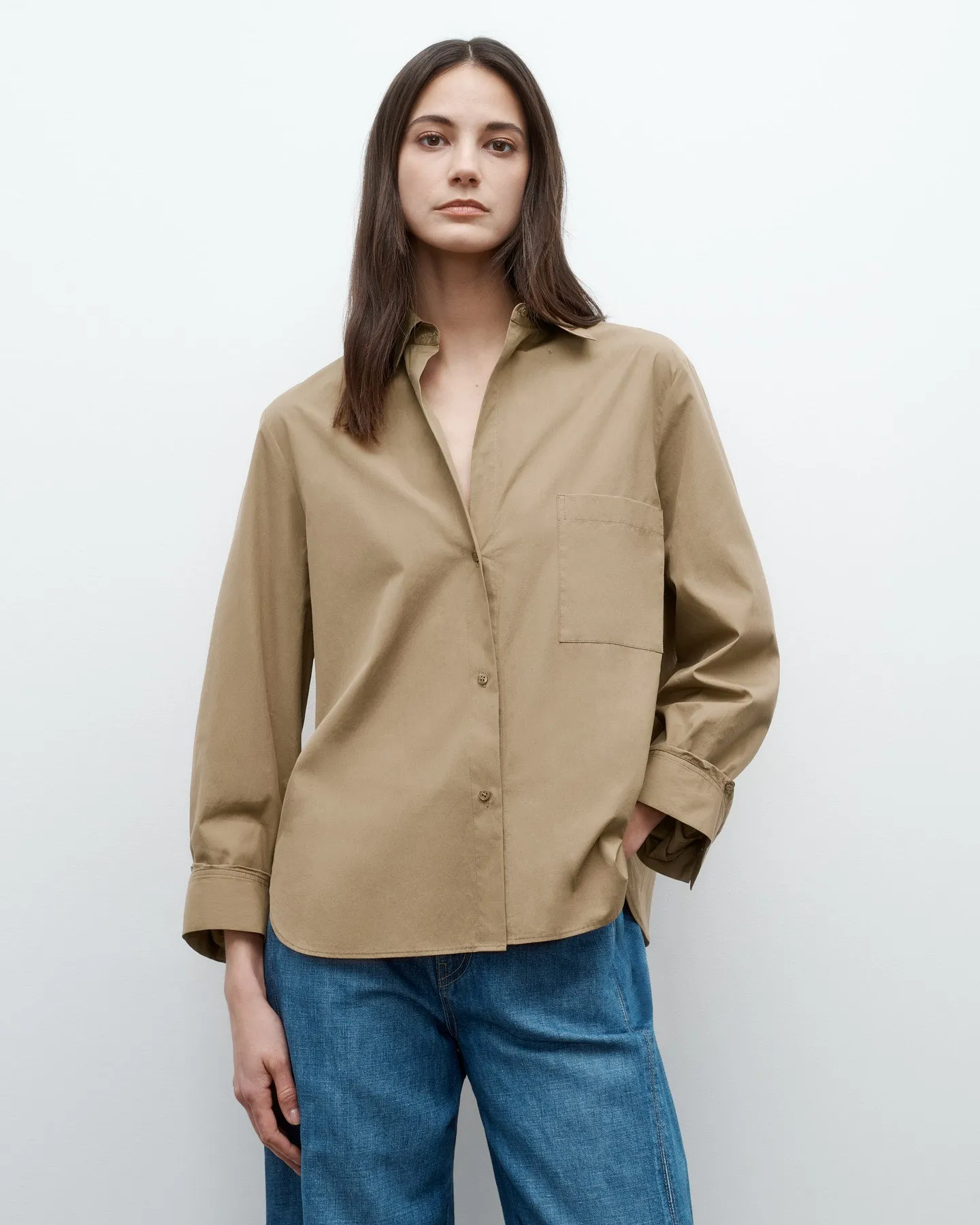 Next Morning Shirt in Super Compact Poplin sold by TWP CLOTHING