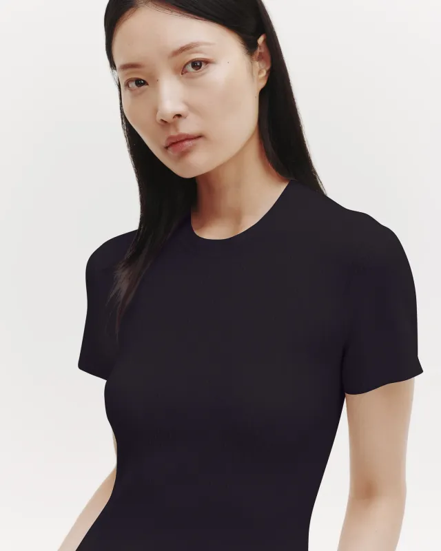 Tease Top in Ribbed Cotton Knit sold by TWP CLOTHING