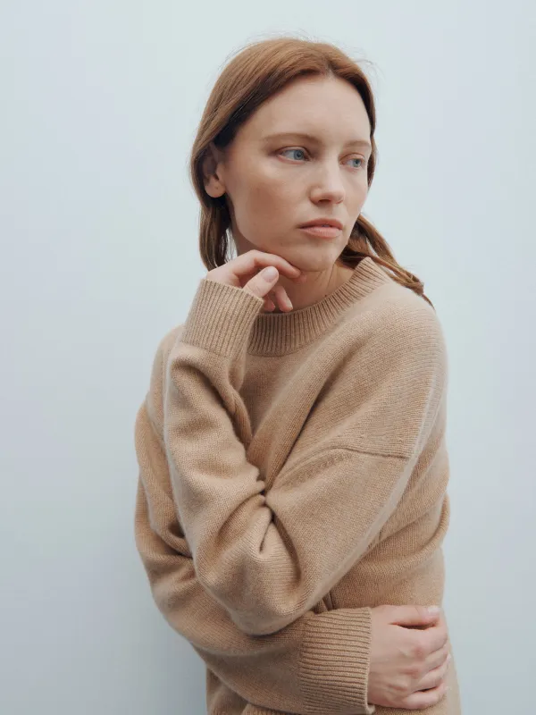 Boy Crewneck in Cashmere sold by TWP CLOTHING