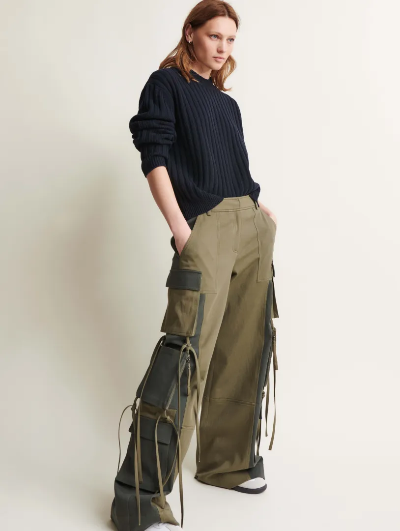 Coop Pant with Oversized Cargo in Cotton Twill sold by TWP CLOTHING