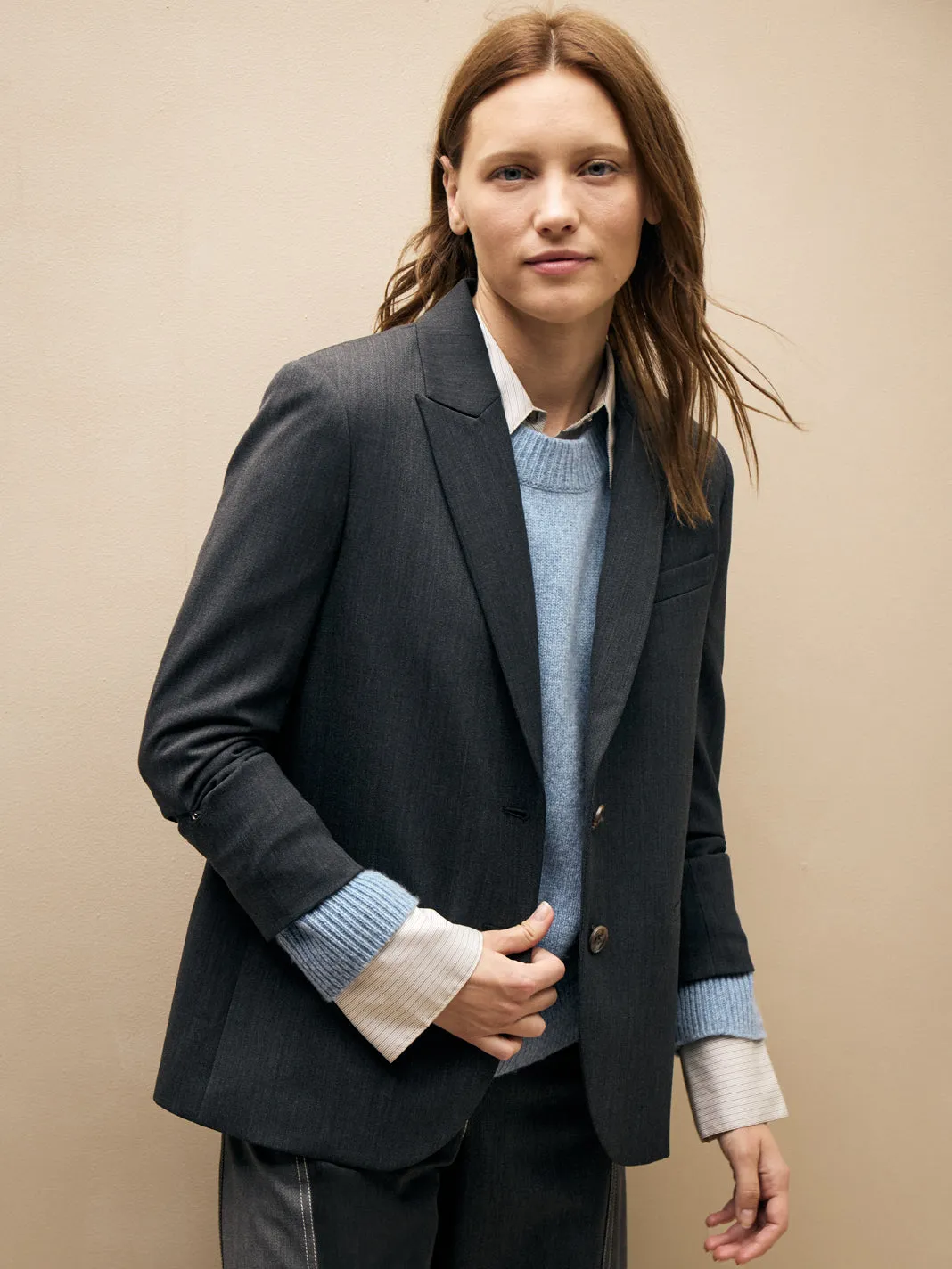 Boyfriend Blazer in Wool Twill sold by TWP CLOTHING product image thumbnail 4
