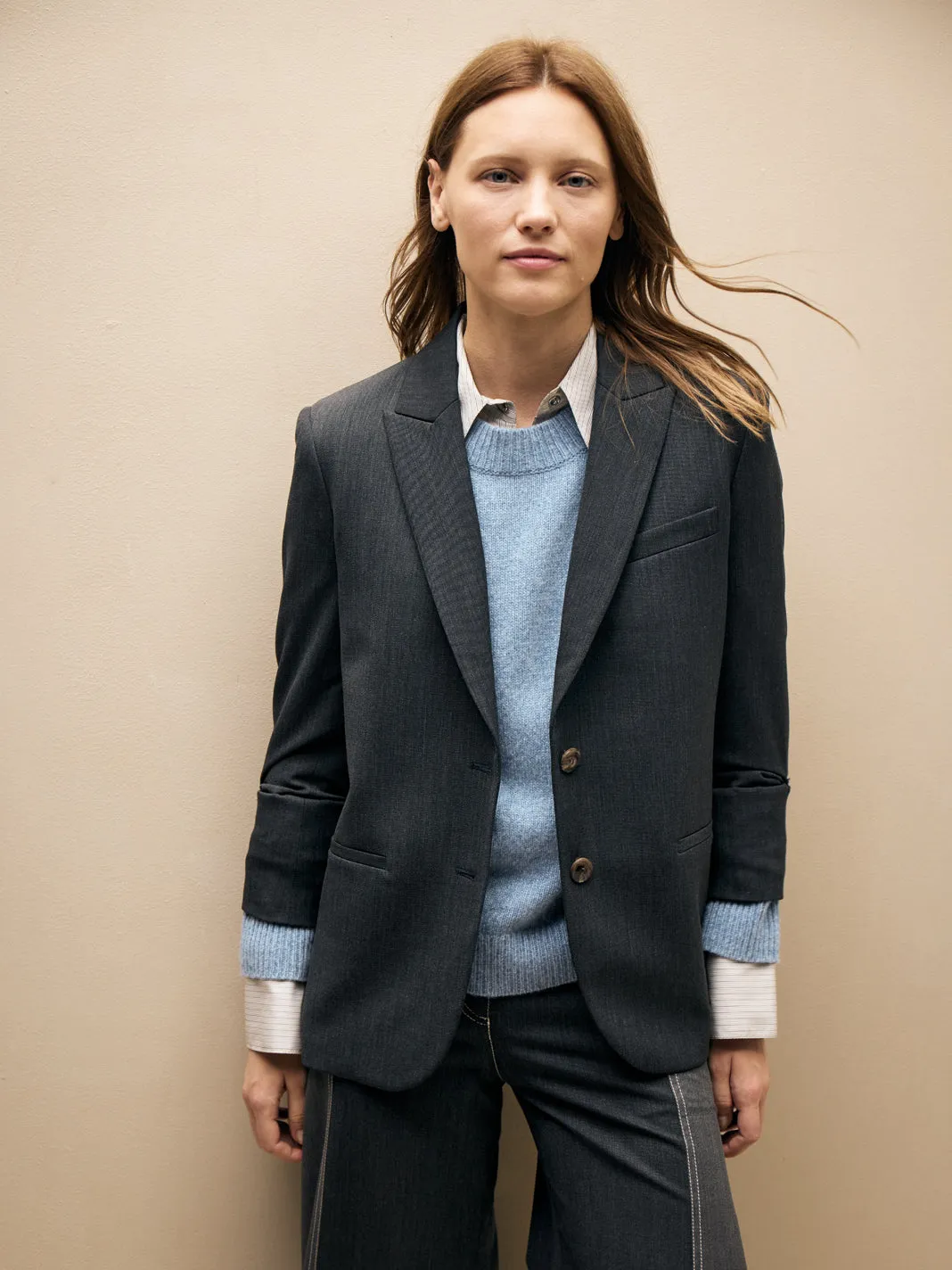 Boyfriend Blazer in Wool Twill sold by TWP CLOTHING product image thumbnail 2