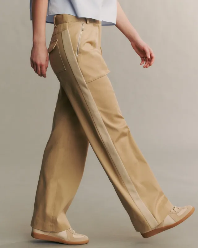 Isa Pant in stretch cotton twill sold by TWP CLOTHING