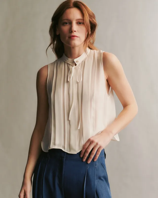 Cherry top in silk georgette sold by TWP CLOTHING