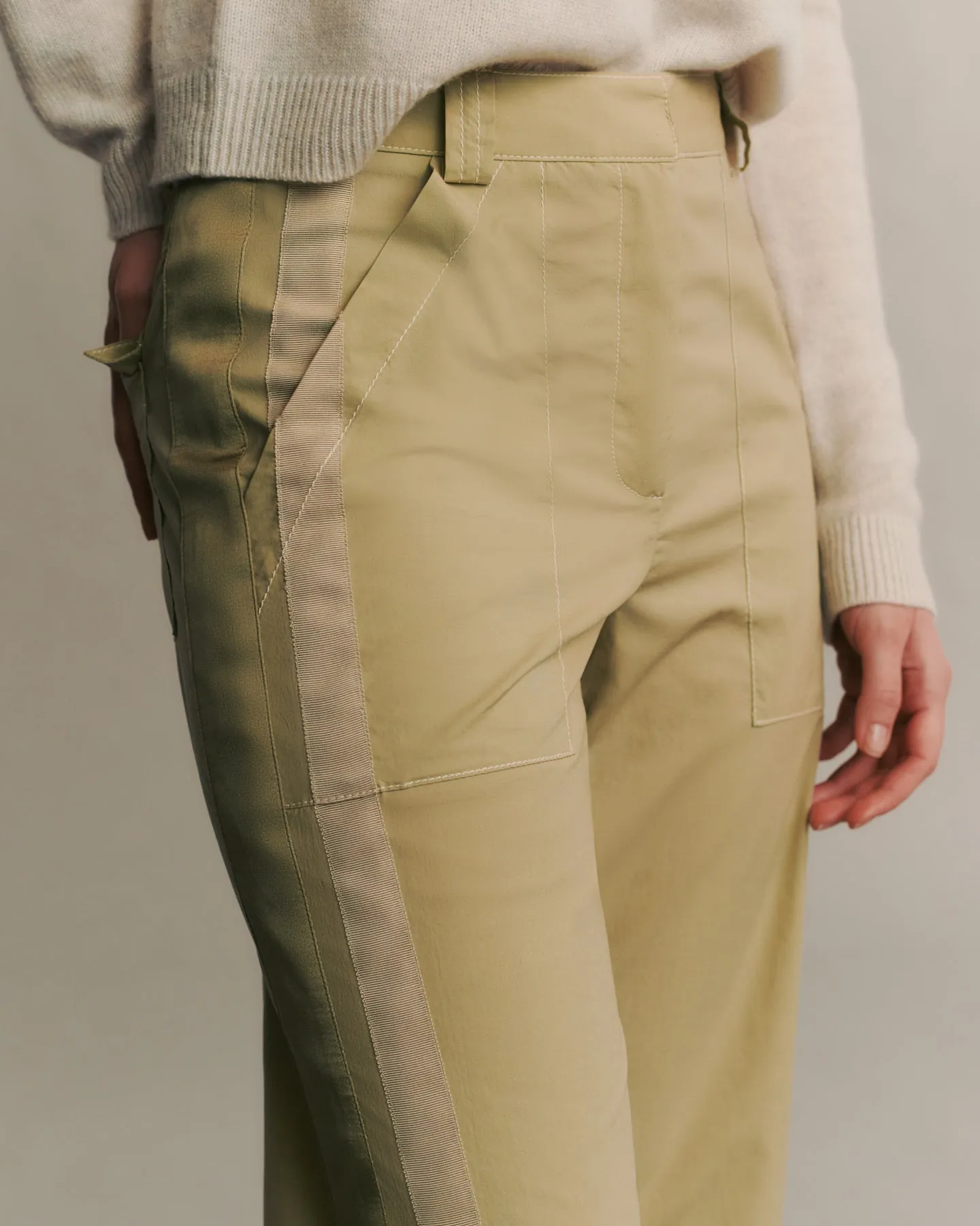 Izzy Pant in Stretch Cotton Poplin sold by TWP CLOTHING product image thumbnail 5