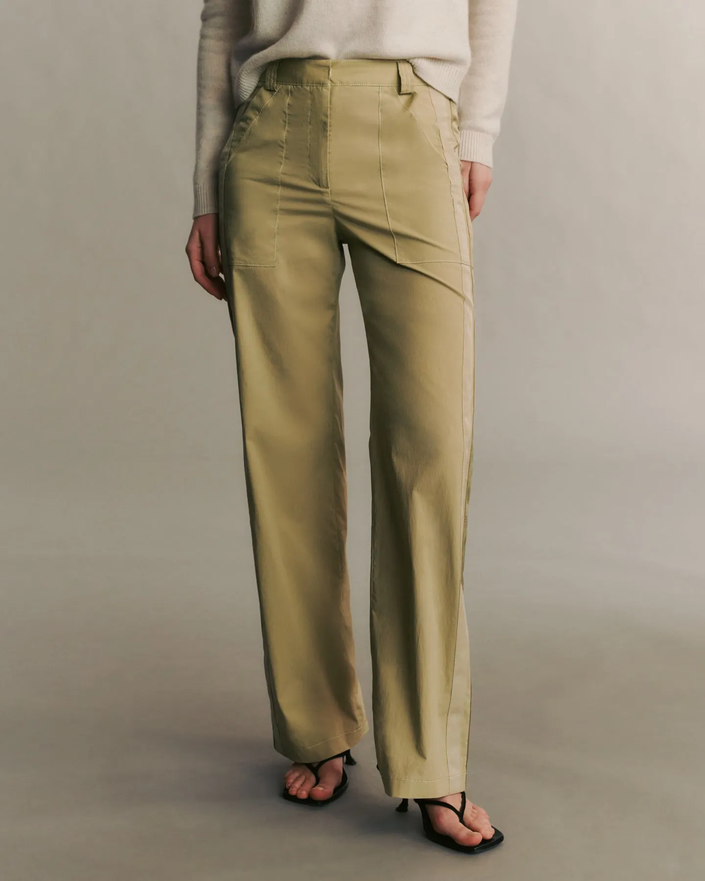 Izzy Pant in Stretch Cotton Poplin sold by TWP CLOTHING product image thumbnail 2