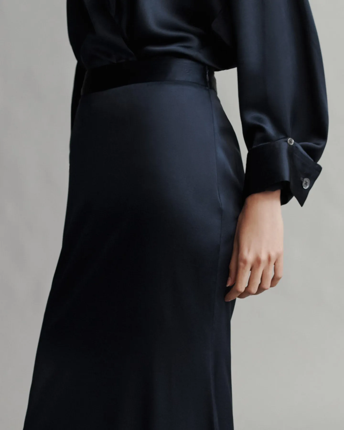 At Last Skirt in Silk Charmeuse sold by TWP CLOTHING product image thumbnail 2