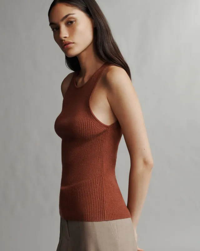 Harbor Tank in Cashmere sold by TWP CLOTHING