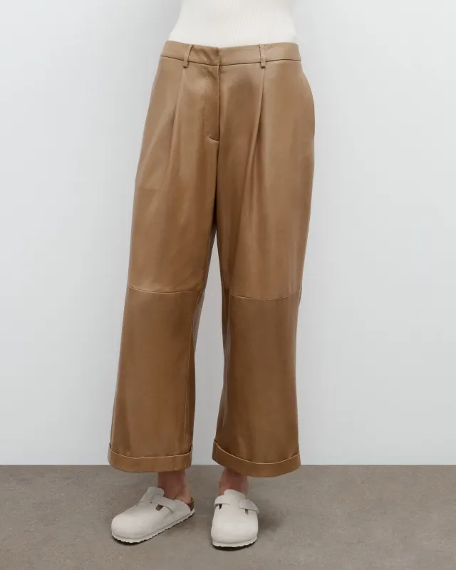 Houston St. Pant in Paper Leather sold by TWP CLOTHING