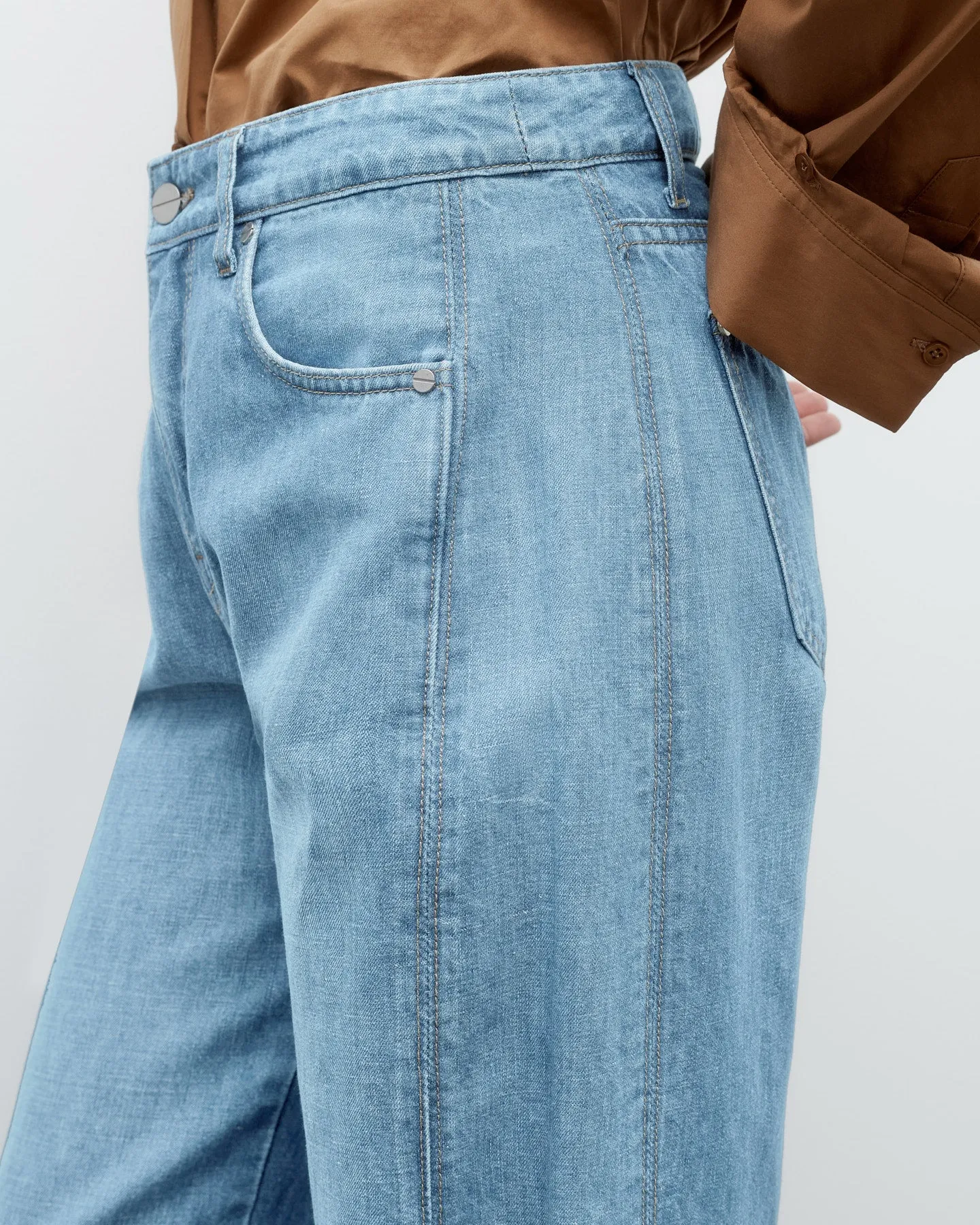 West 11th St. Jean in Linen Cotton Denim sold by TWP CLOTHING product image thumbnail 2