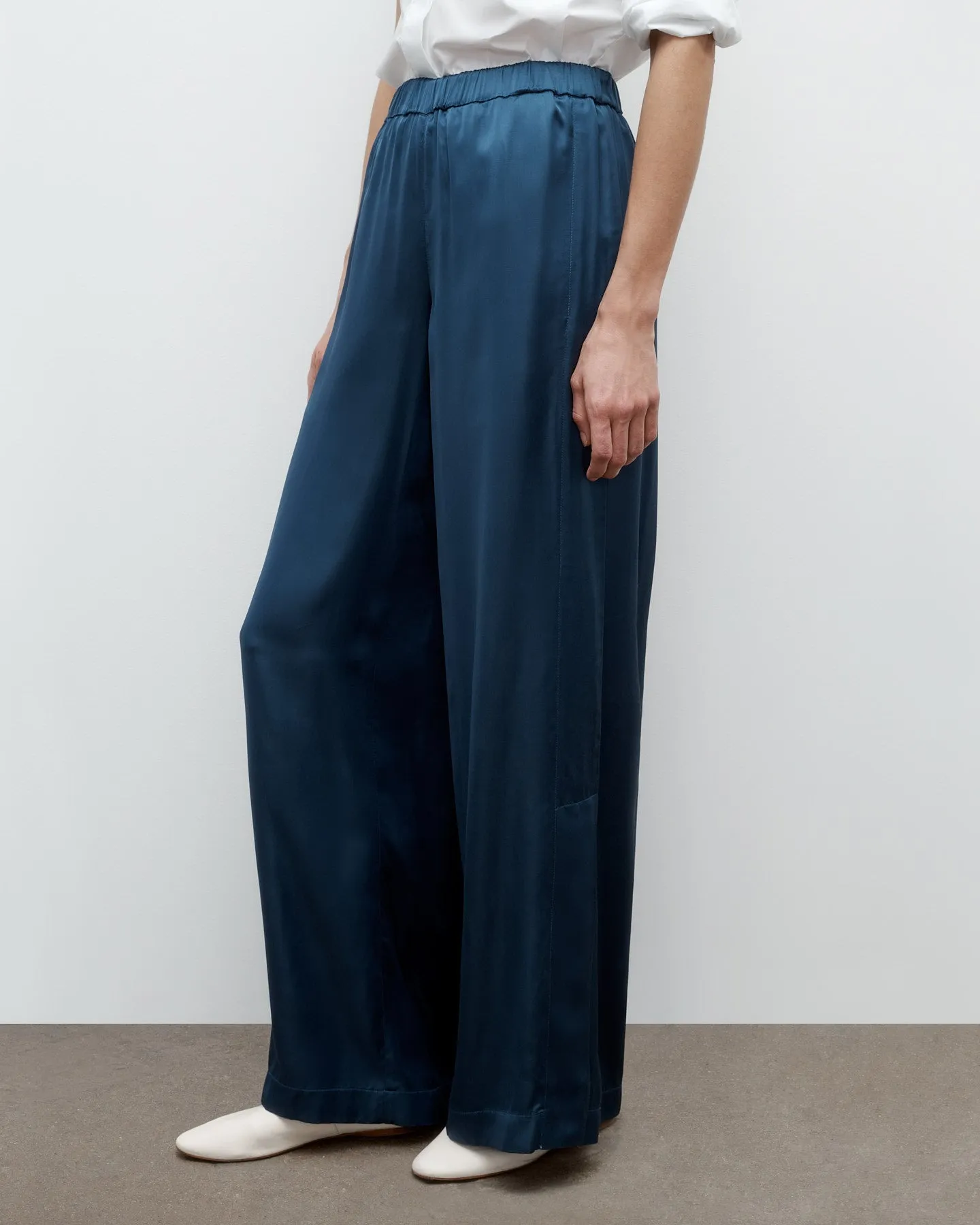 Eve PJ Pant in Shiny Satin sold by TWP CLOTHING product image thumbnail 3