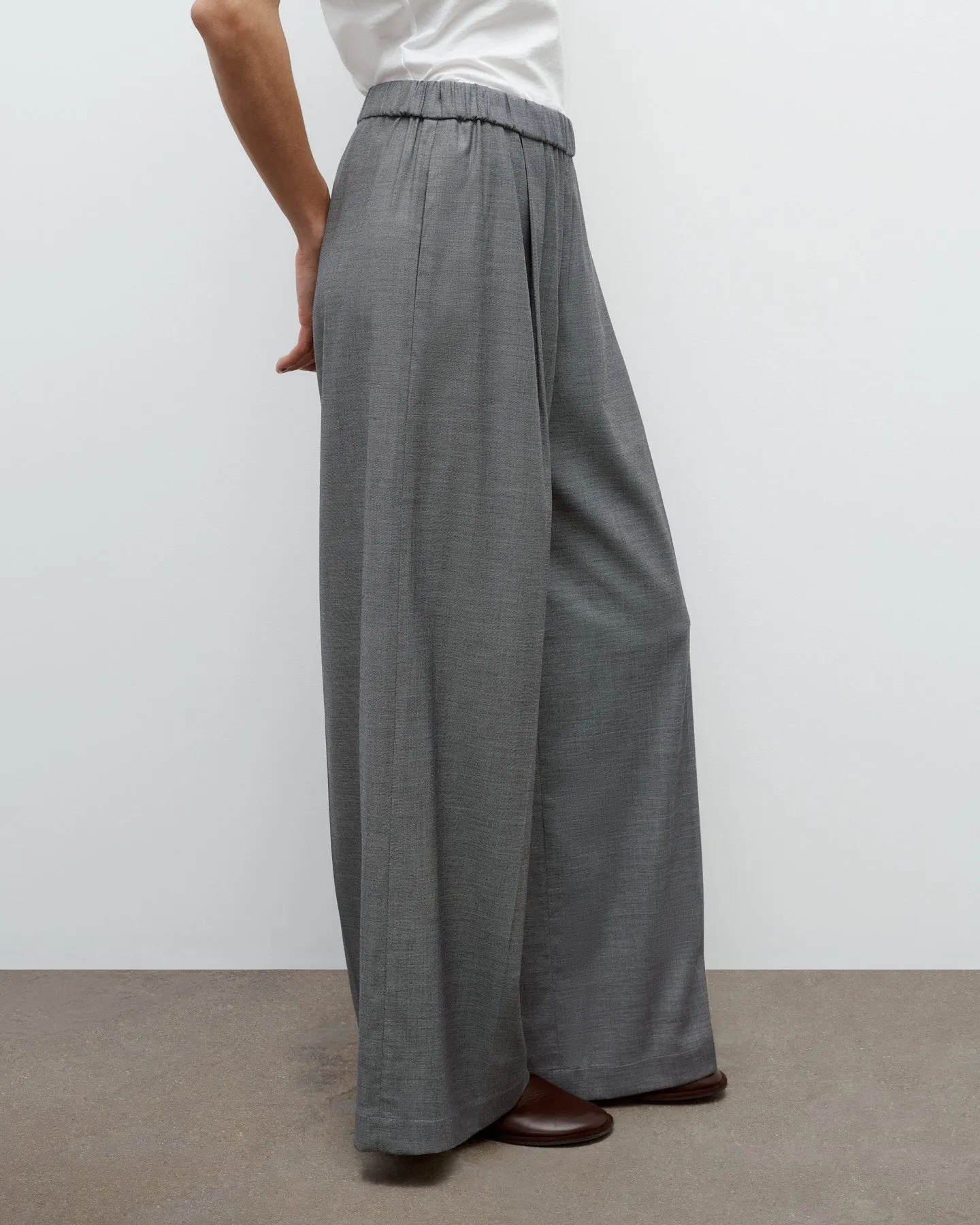 Eva Pant in Chintzed Wool sold by TWP CLOTHING product image thumbnail 3