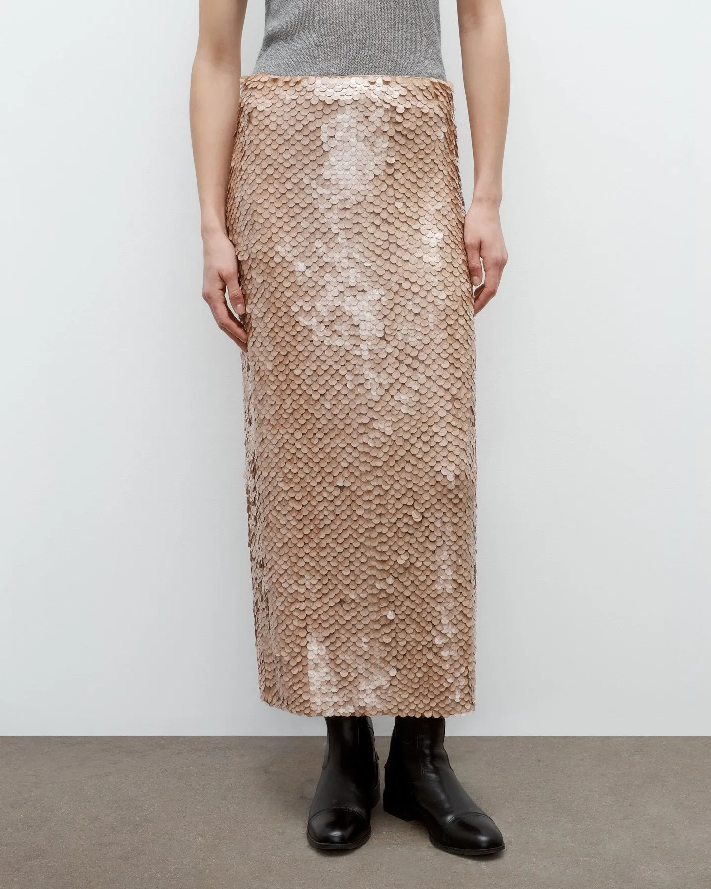 Gwyneth Skirt in Paillettes on Mesh sold by TWP CLOTHING product image thumbnail 3