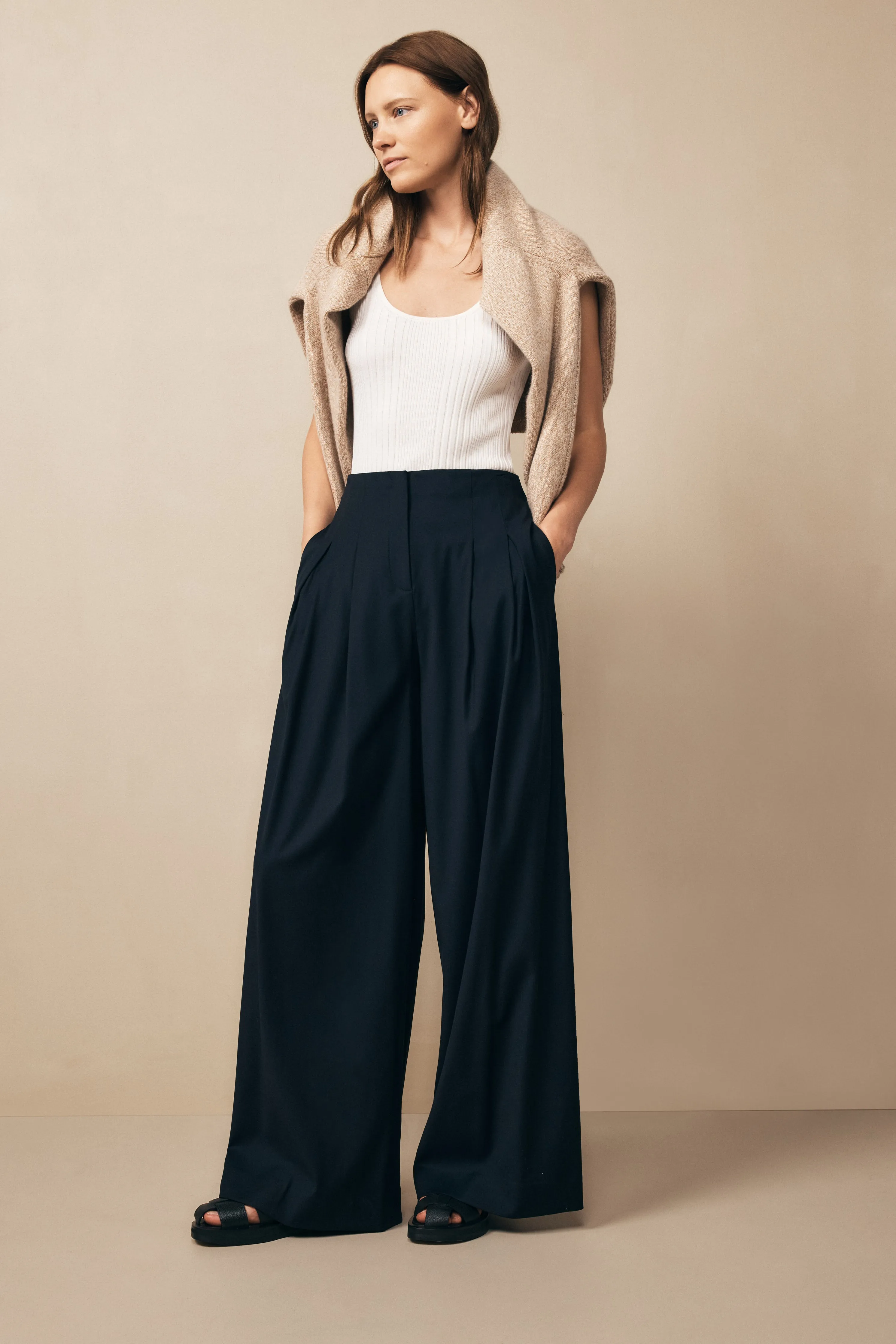 Drew Pant in Chintzed Wool sold by TWP CLOTHING product image thumbnail 3